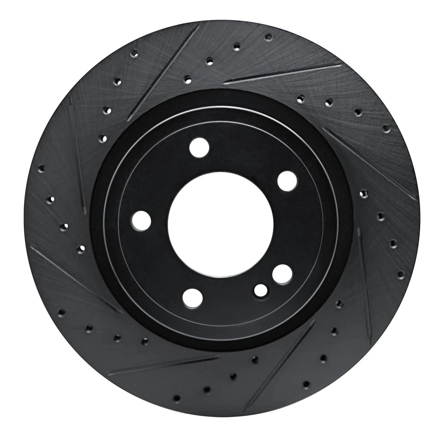 R1 Concepts 19-25 Mercedes-Benz G500 (Mexico) Rear Left Drilled & Slotted Black Brake Rotor