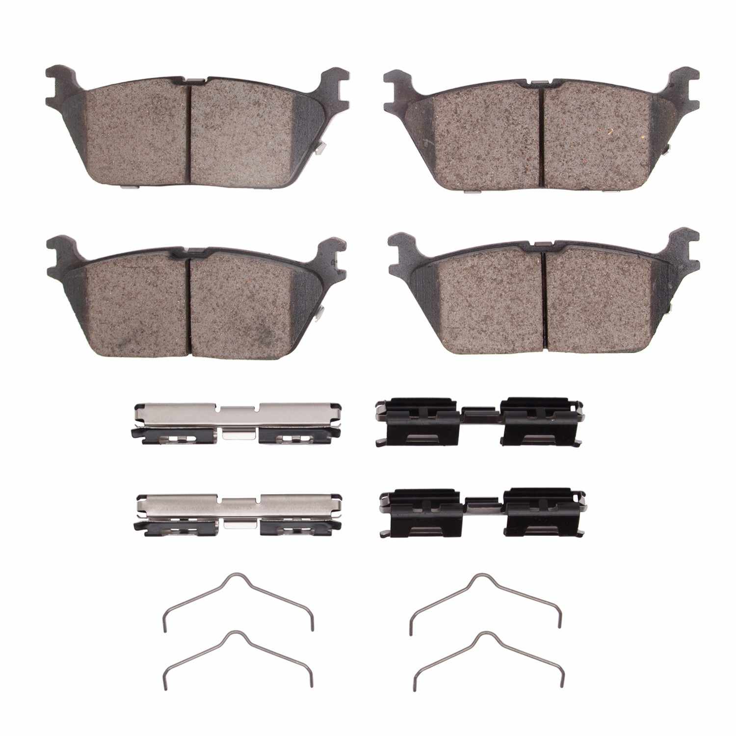 R1 Concepts 19-25 Ram 1500 Rear Semi Met Brake Pads and Hardware Kit