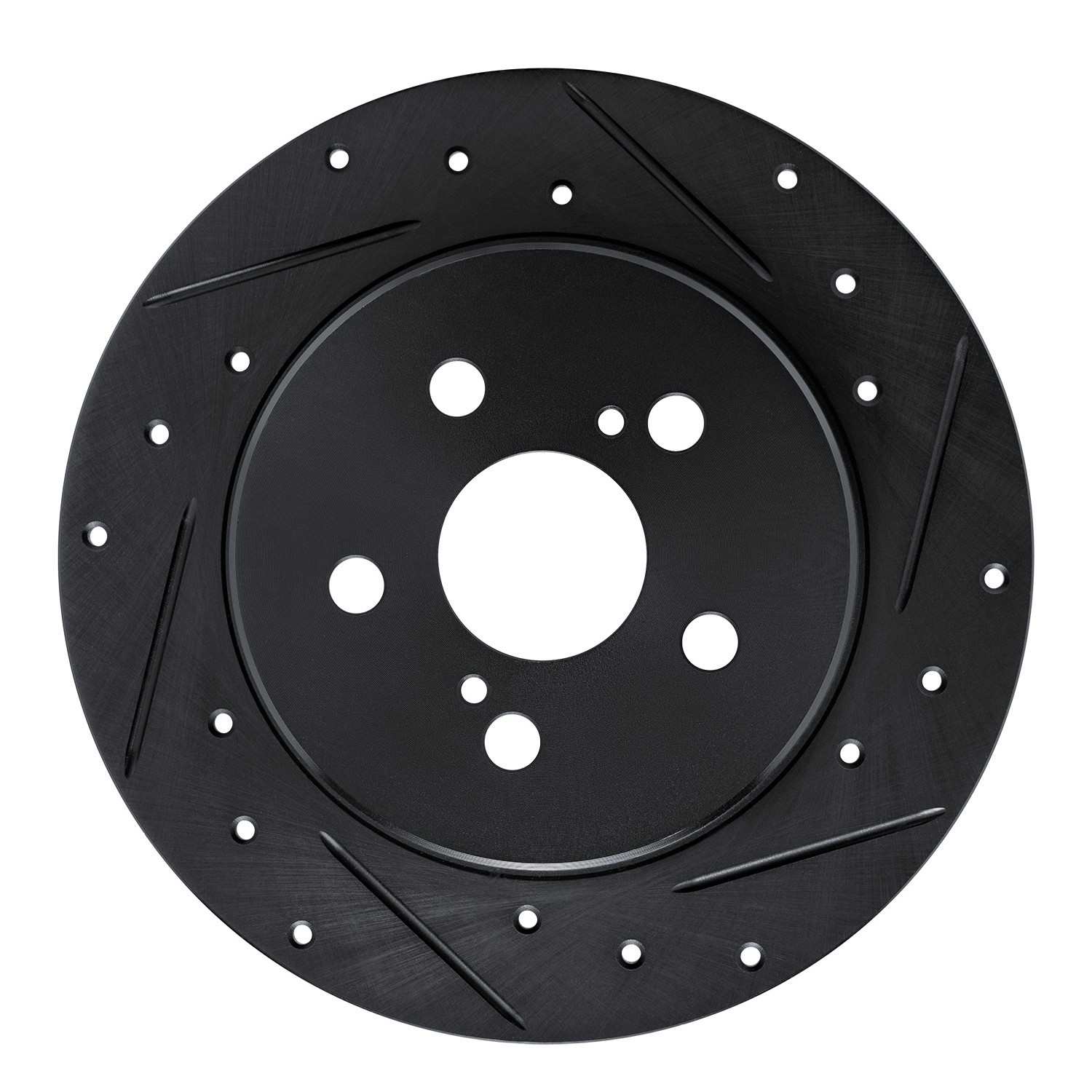 R1 Concepts 19-25 Toyota Corolla (Mexico) Rear Right Drilled & Slotted Black Brake Rotor