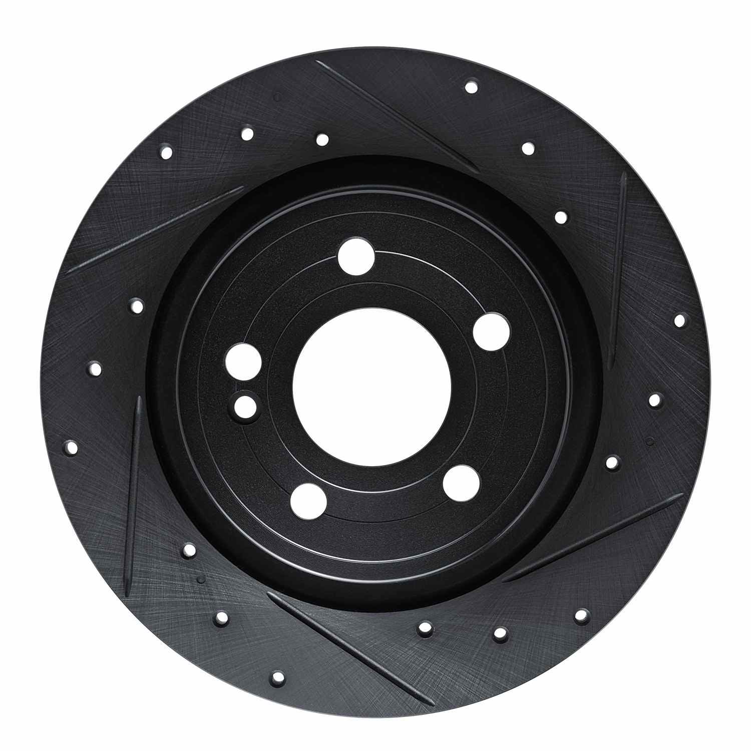 R1 Concepts 19-26 Mercedes-Benz A200 (Mexico) Rear Right Drilled & Slotted Black Brake Rotor