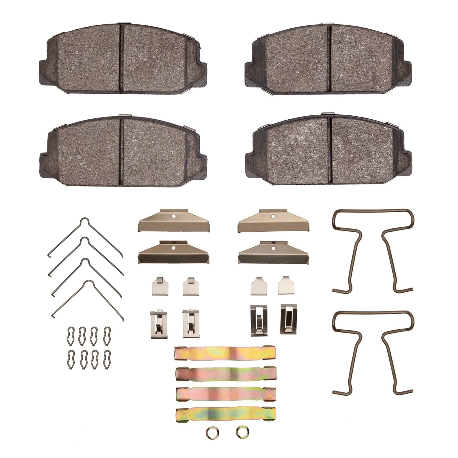 R1 Concepts 1970-1979 Toyota Corolla (US/Canada) Front R1 Concepts Semi Met Pads & Hardware Kit