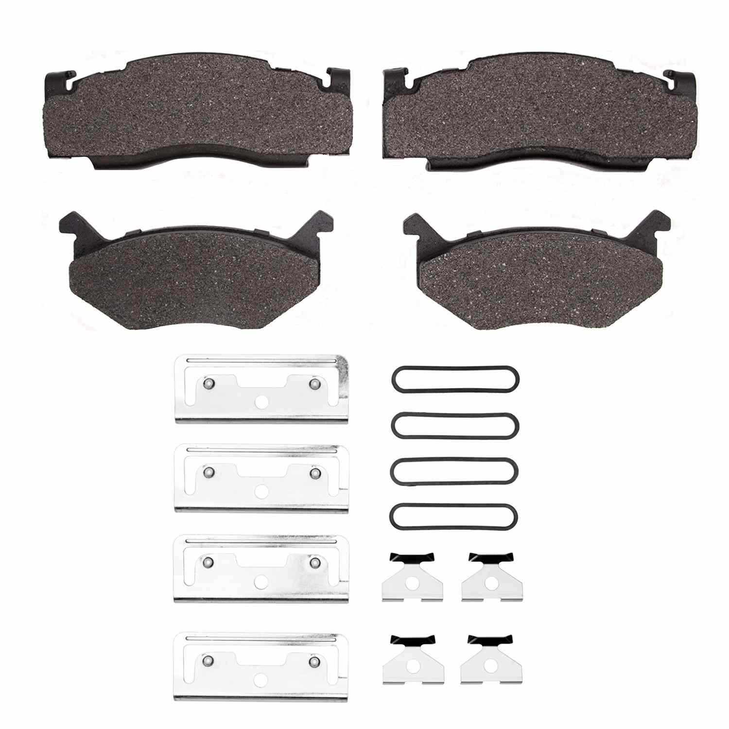 R1 Concepts 1973-1989 Chrysler LeBaron Front/Rear R1 Concepts Semi Met Pads & Hardware Kit