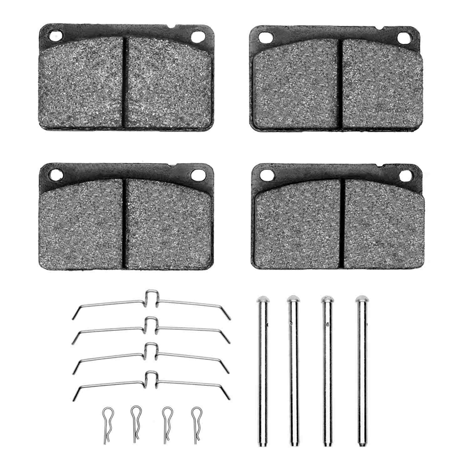 R1 Concepts 1976-1993 Volvo 264 Front R1 Concepts Semi Met Pads & Hardware Kit