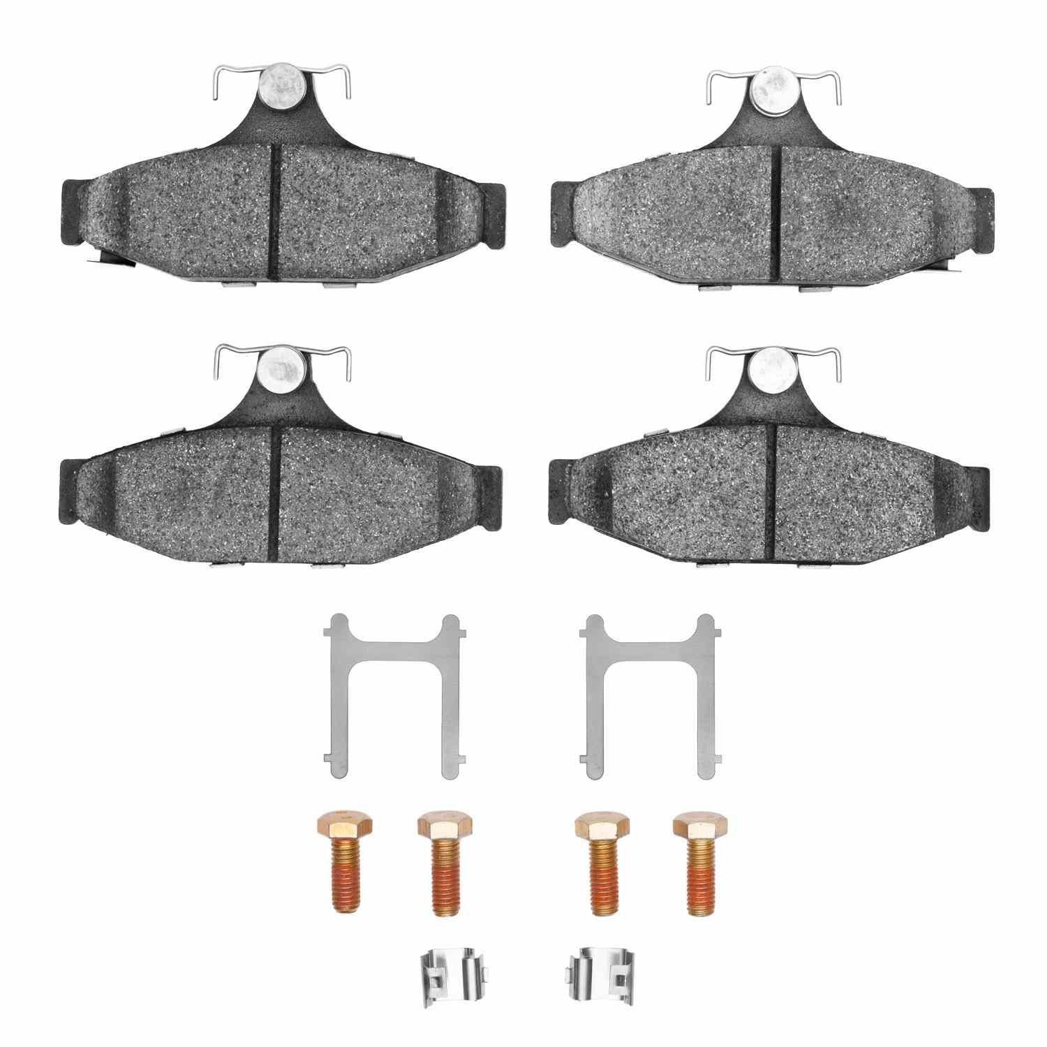 R1 Concepts 1985-1997 Chevrolet Corvette Rear R1 Concepts Semi Met Pads & Hardware Kit