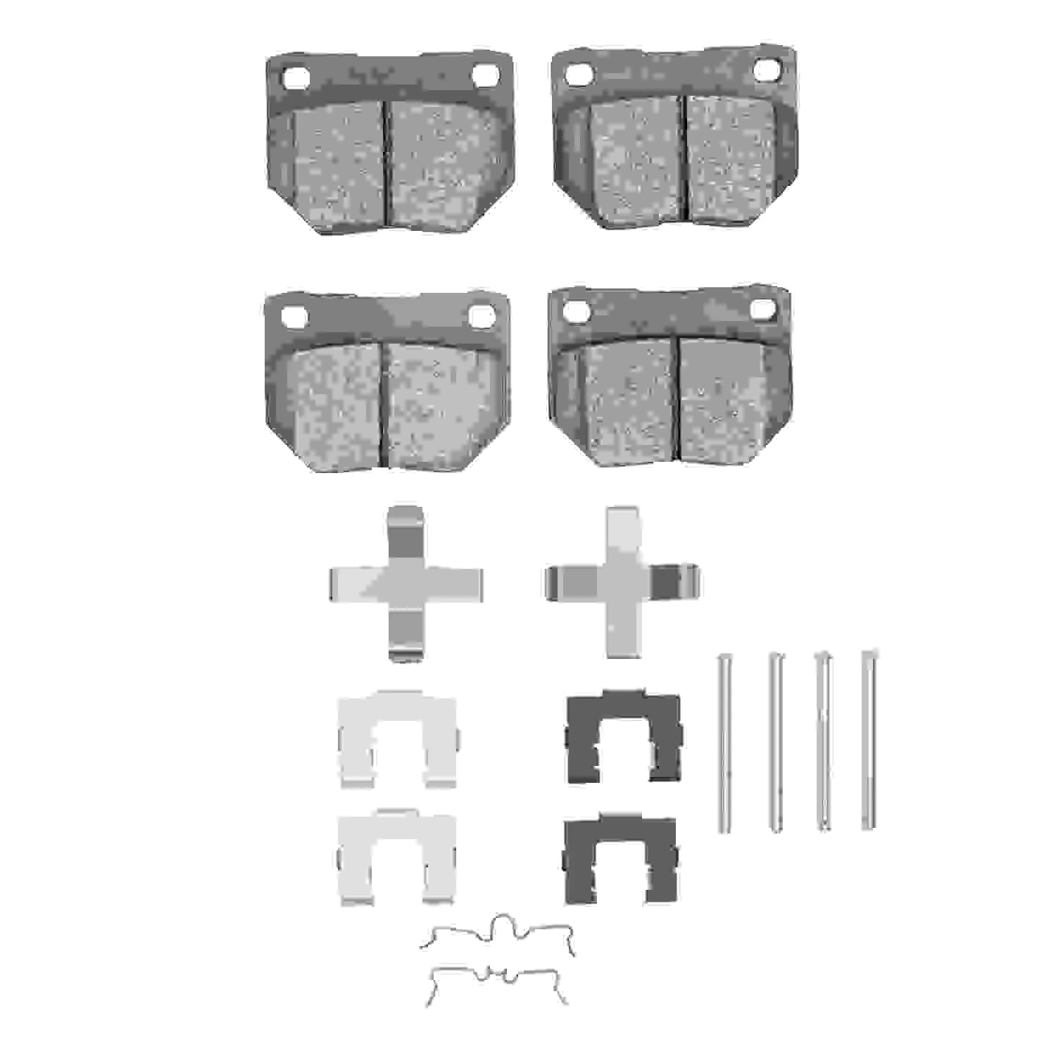 R1 Concepts 1989-1996 Nissan 300ZX Turbo Rear R1 Concepts Performance Sport Pads & Hardware Kit