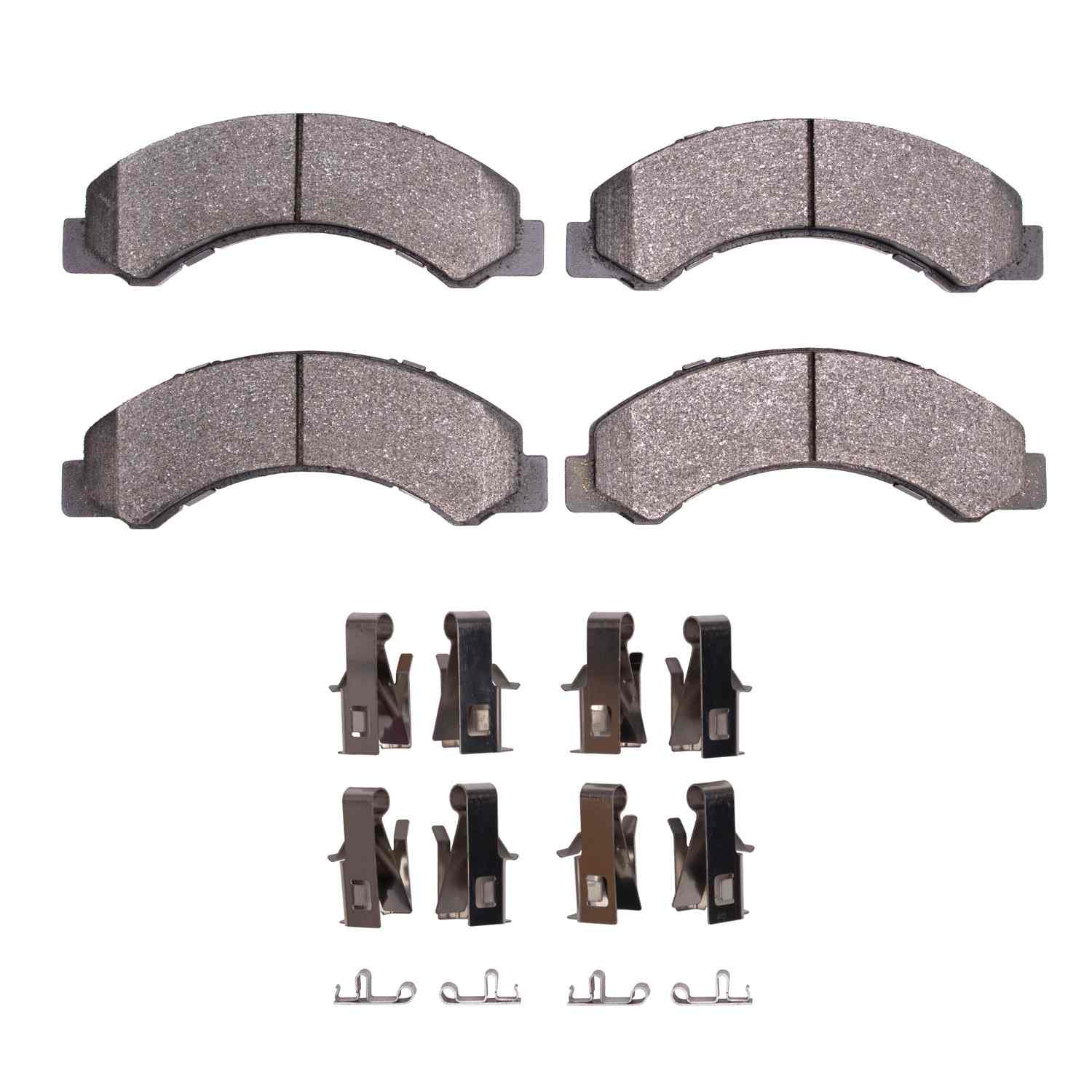 R1 Concepts 1998-2024 Chevrolet LCF3500 Gas Engine Front/Rear R1 Concepts Semi Met Pads & Hardware Kit