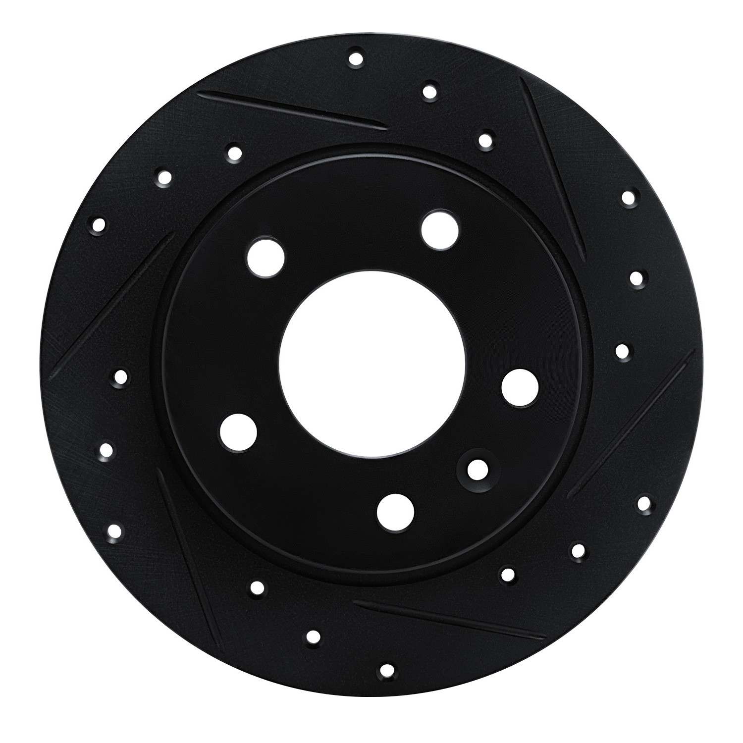 R1 Concepts 20-25 Buick Encore GX Rear Right Drilled & Slotted Black Brake Rotor