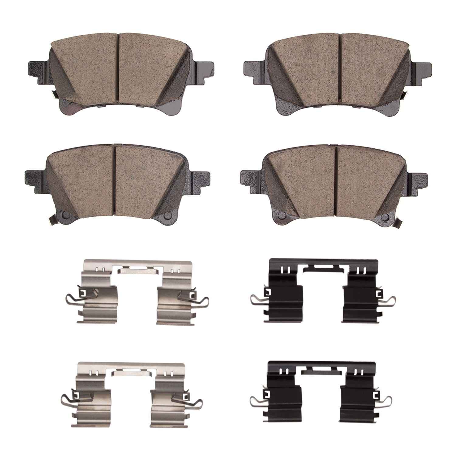 R1 Concepts 20-25 Jeep Gladiator Rear Ceramic Pads & Hardware Kit