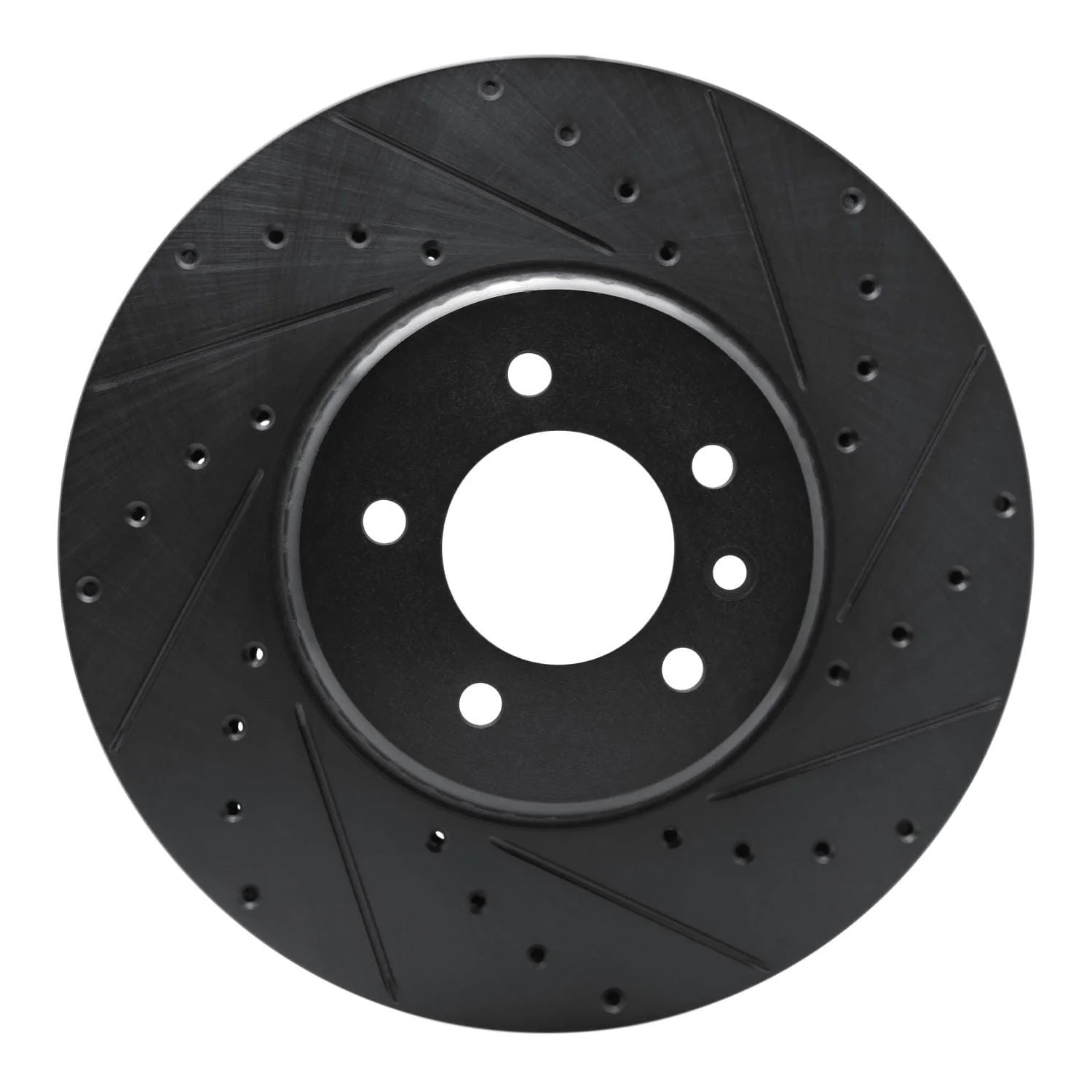 R1 Concepts 20-25 Land Rover Defender 90 Front Right Drilled & Slotted Black Brake Rotor