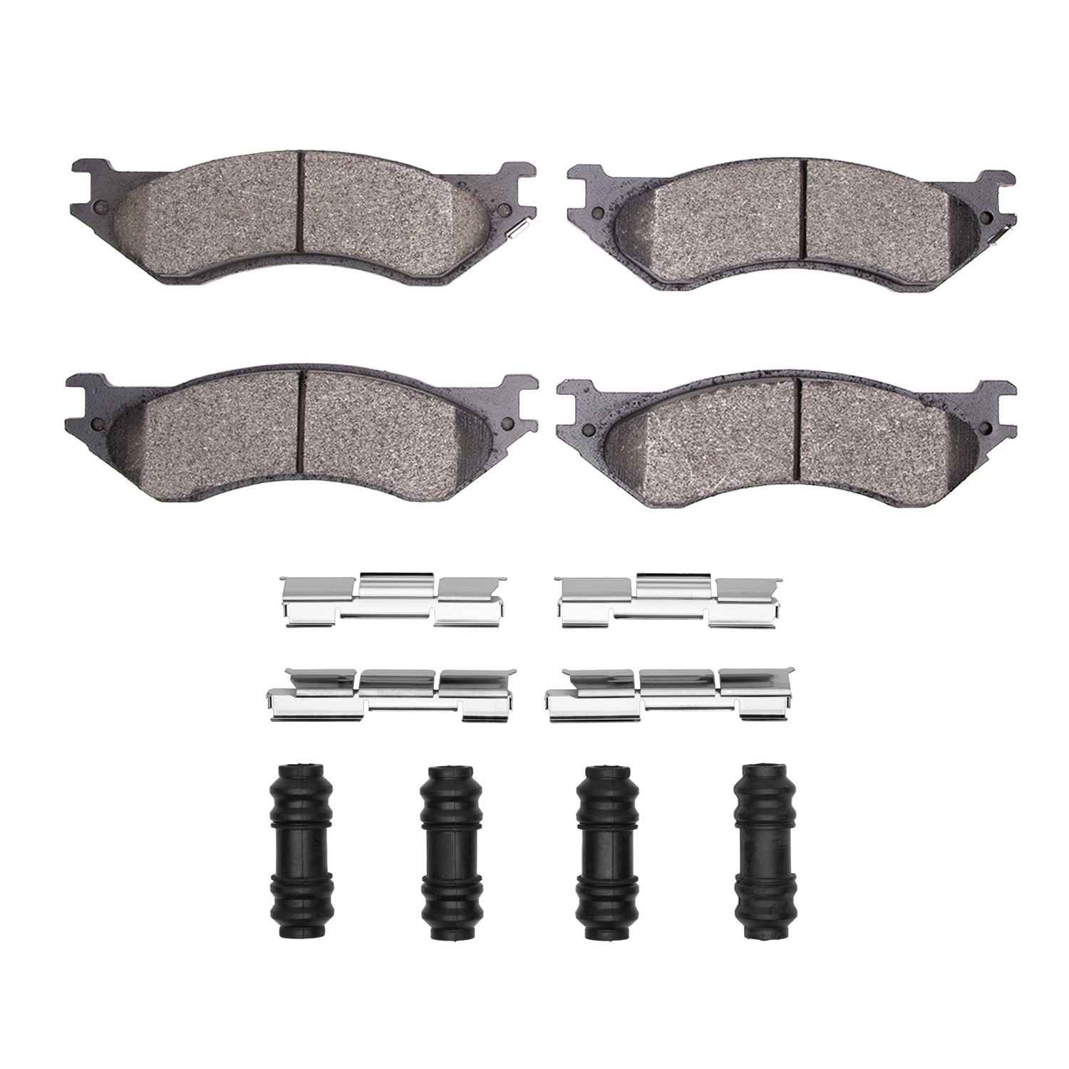 R1 Concepts 2000-2008 Dodge Ram 1500 Pickup Rear Performance Off-Road/Tow Brake Pads & Hardware Kit