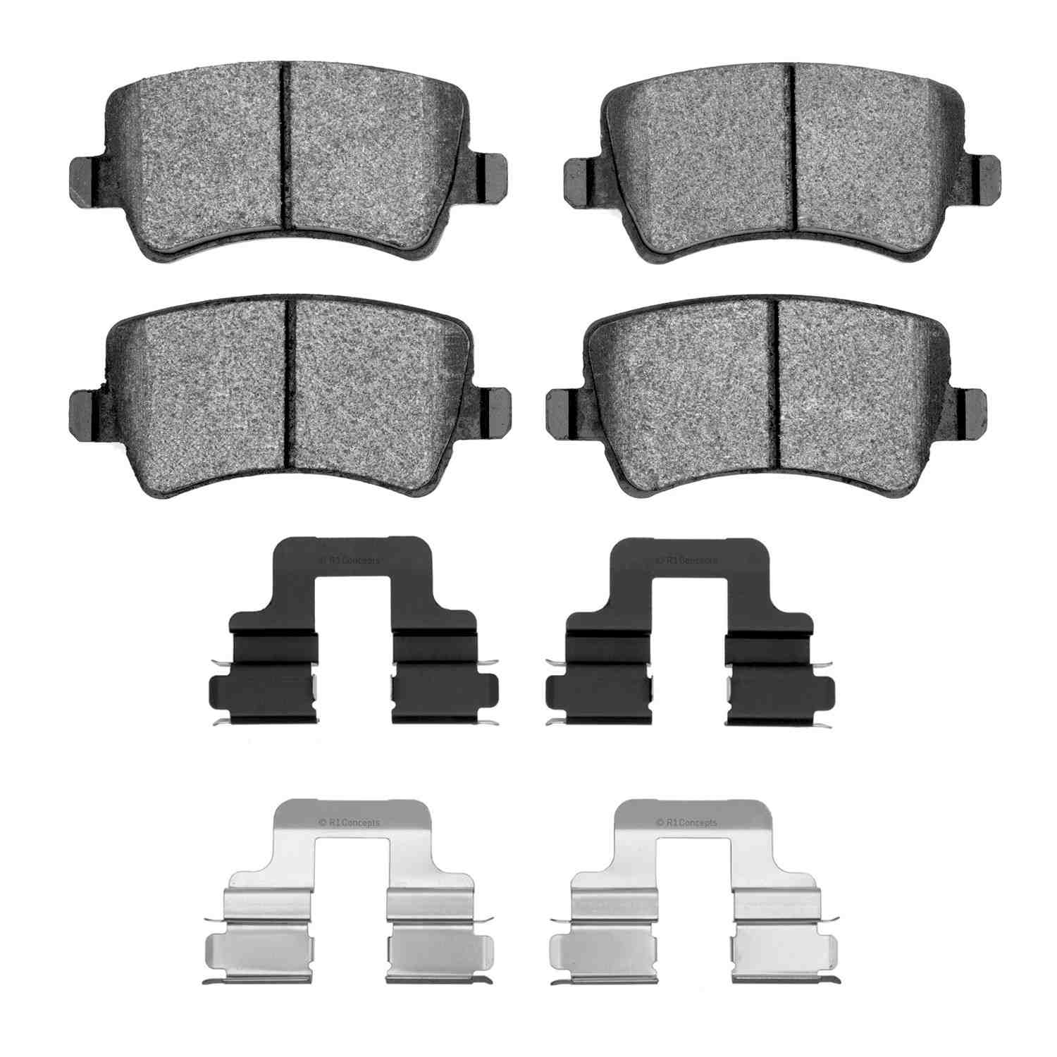R1 Concepts 2007-2018 Land Rover LR2 Rear R1 Concepts Euro Ceramic Pads & Hardware Kit