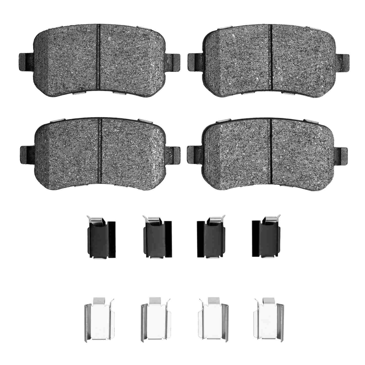 R1 Concepts 2008-2012 Chrysler Town & Country Rear R1 Concepts Ceramic Pads & Hardware Kit