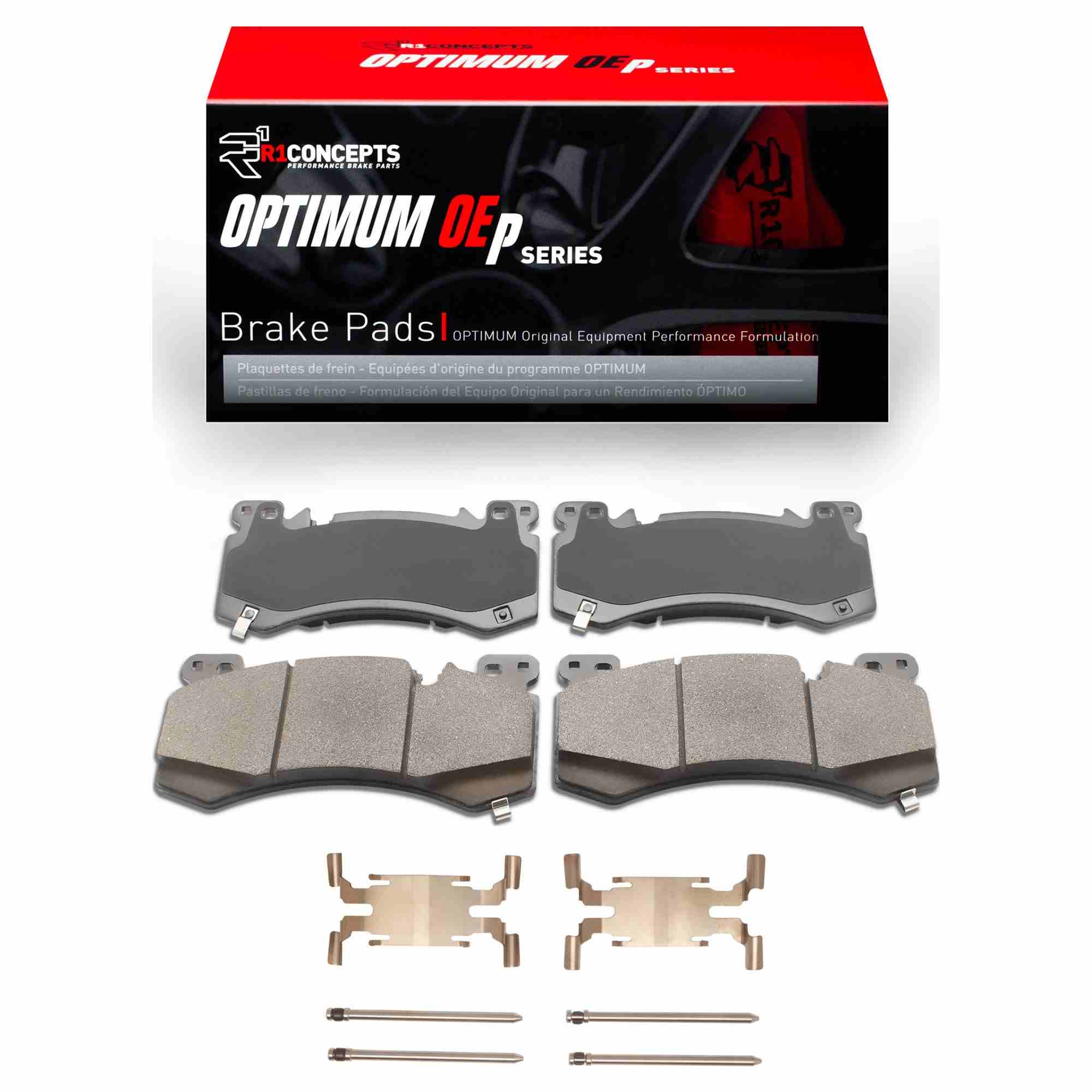 R1 Concepts 2021-2025 Chevrolet Tahoe Front R1 Concepts Optimum OE Pads & Hardware Kit