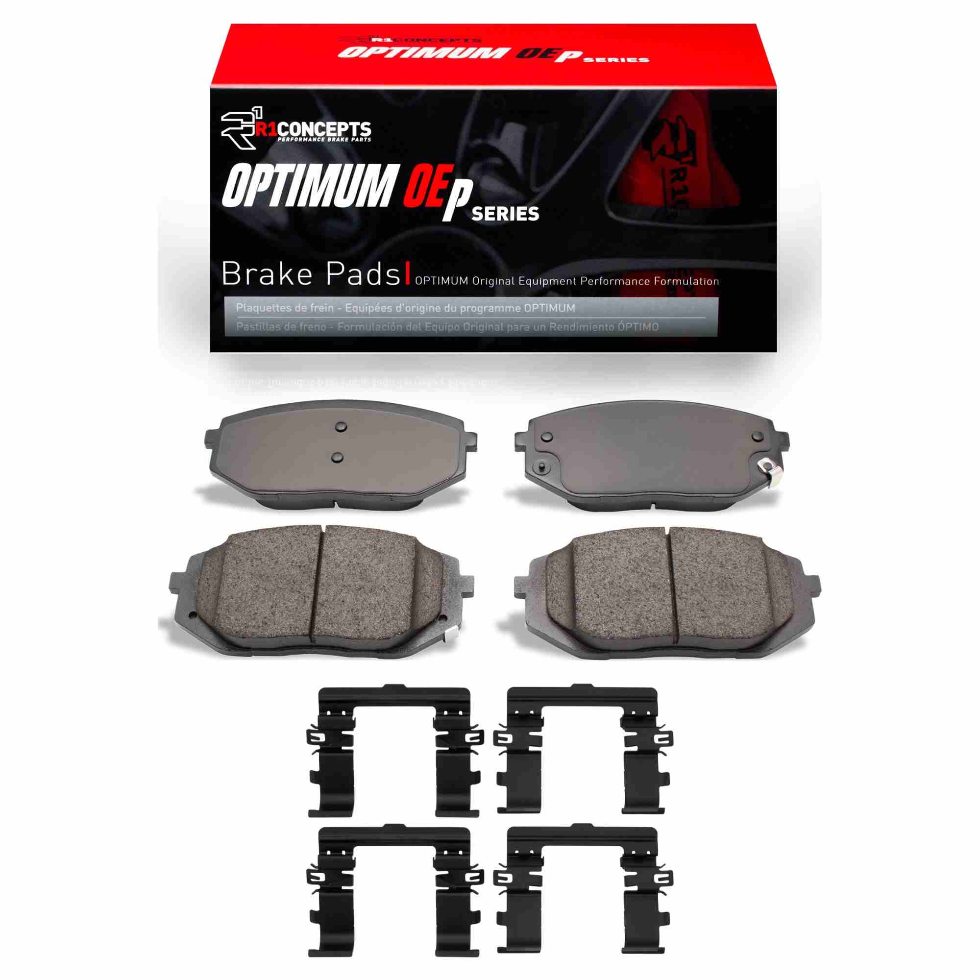 R1 Concepts 2022-2025 Hyundai Ioniq 5 Front R1 Concepts Optimum OE Pads & Hardware Kit