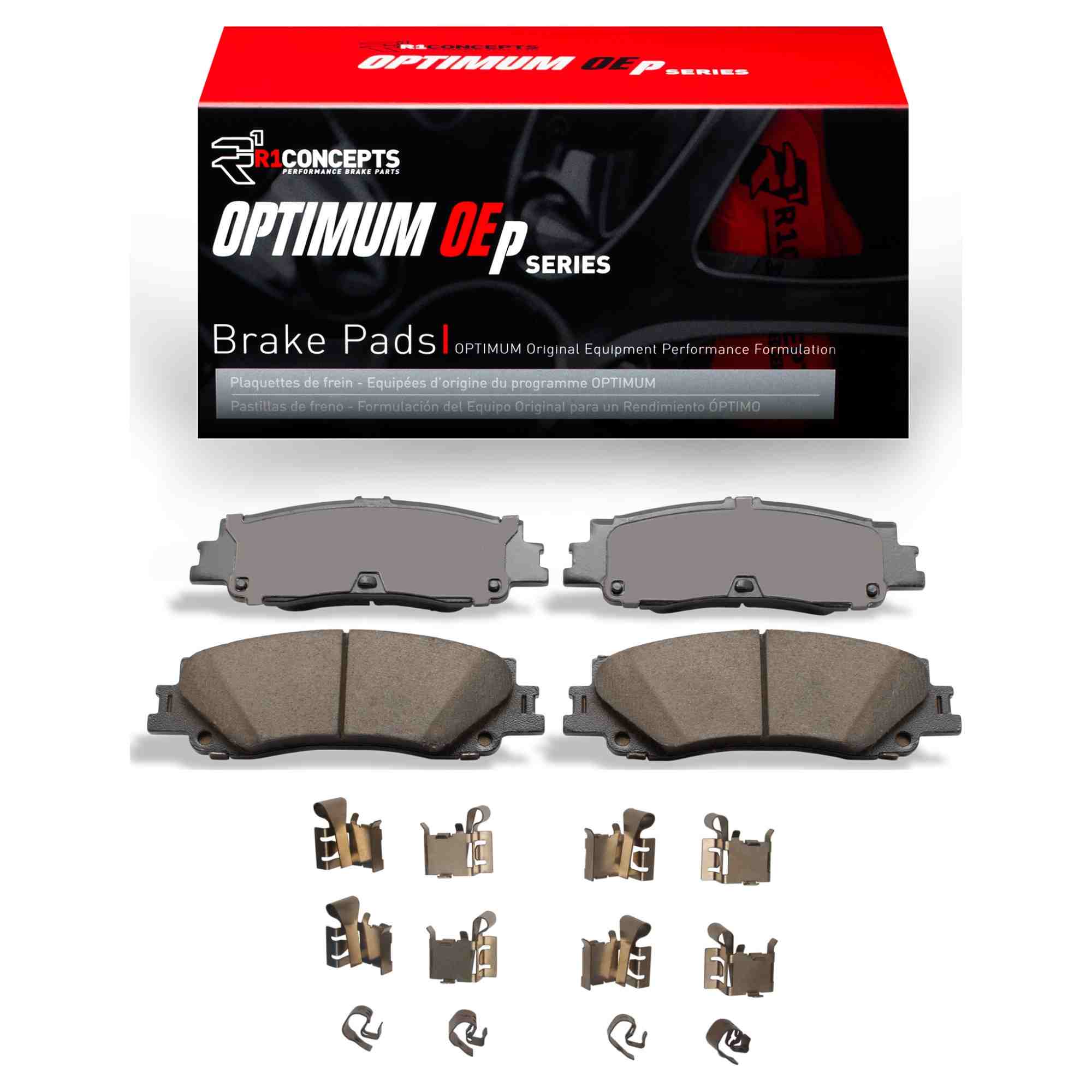 R1 Concepts 2022-2025 Infiniti QX80 Rear R1 Concepts Optimum OE Pads & Hardware Kit