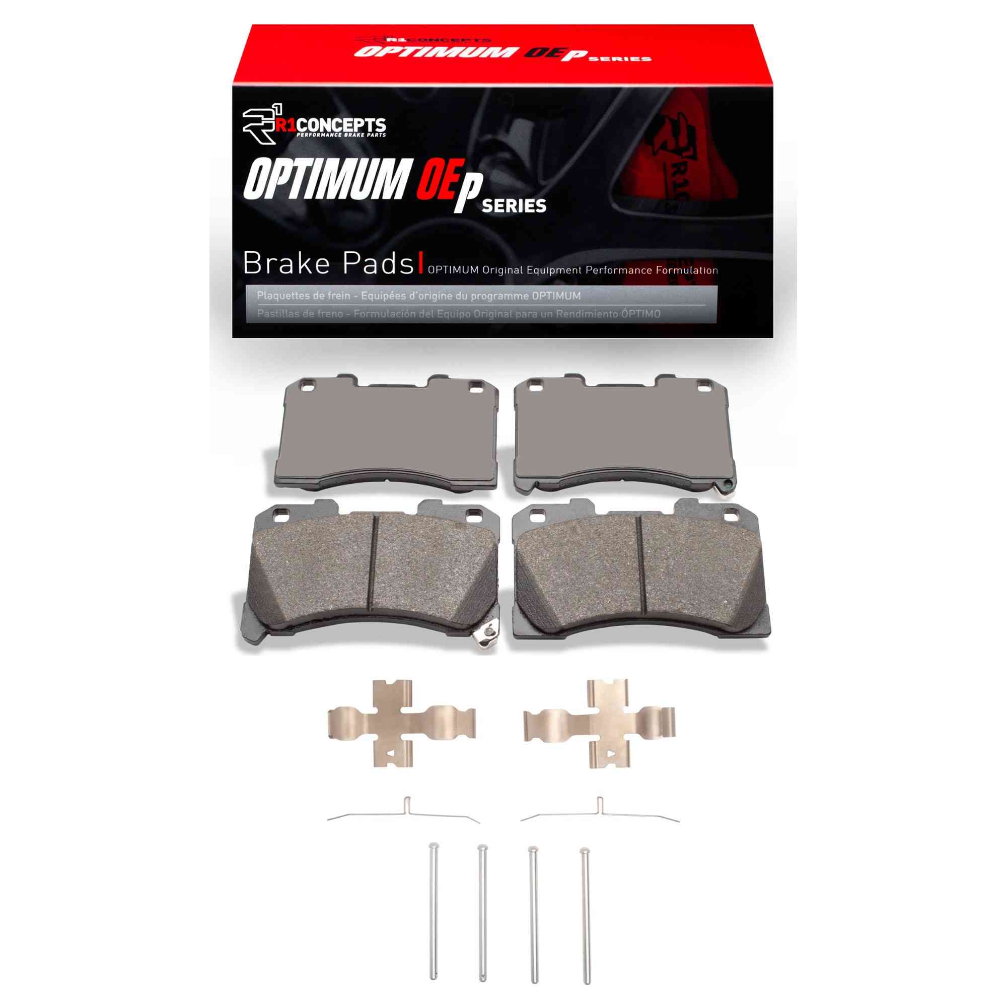 R1 Concepts 2022-2025 Toyota GR Yaris (Mexico) Front R1 Concepts Optimum OE Pads & Hardware Kit