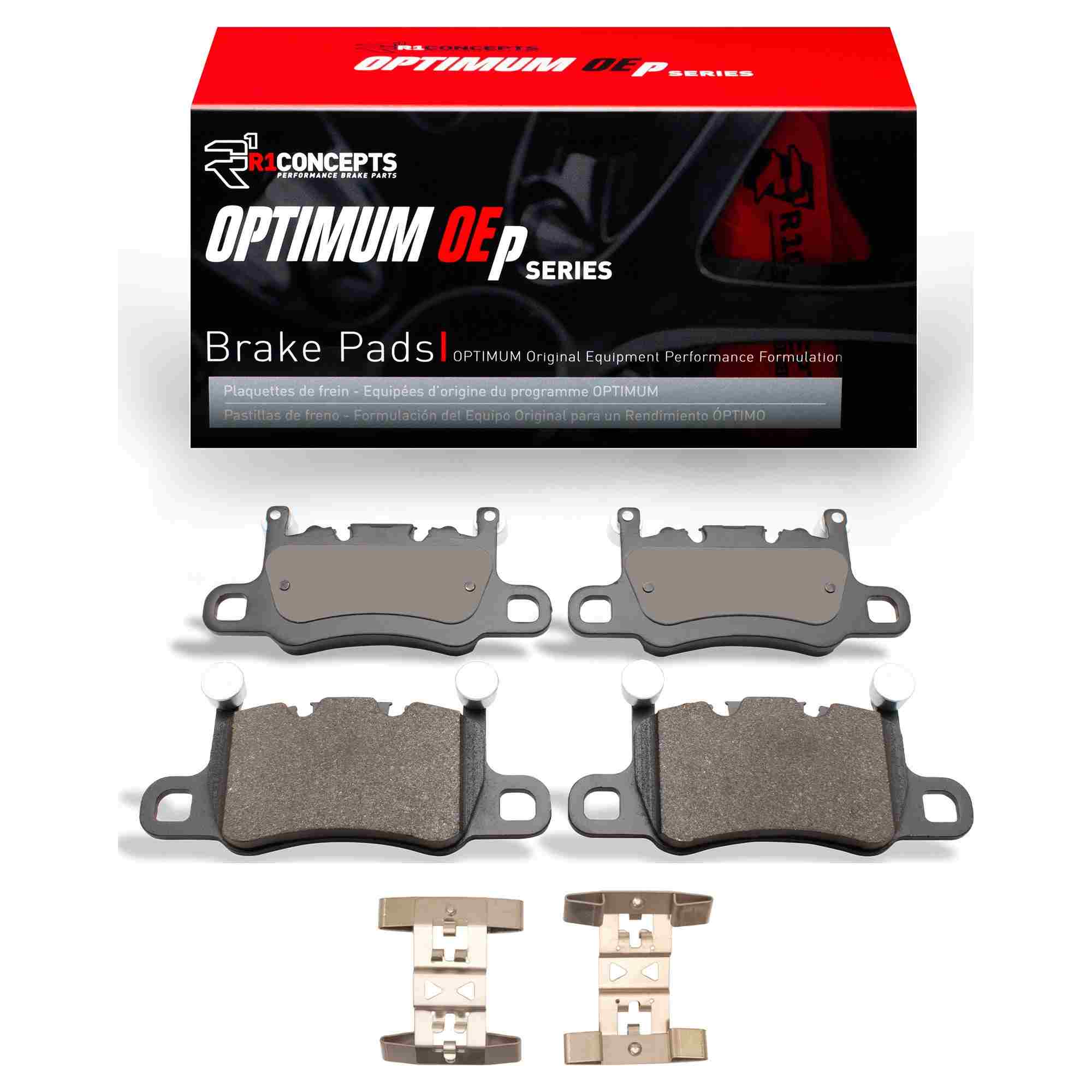 R1 Concepts 21-23 Porsche 911 Rear Optimum OE Pads & Hardware Kit