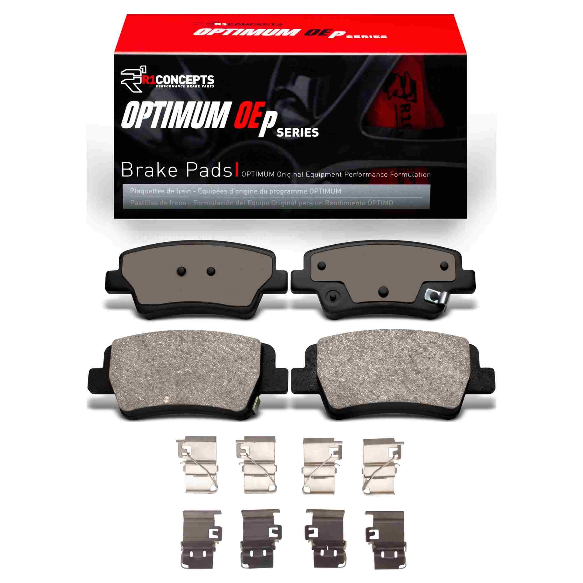 R1 Concepts 21-25 Hyundai Elantra Rear Optimum OE Brake Pads & Hardware Kit
