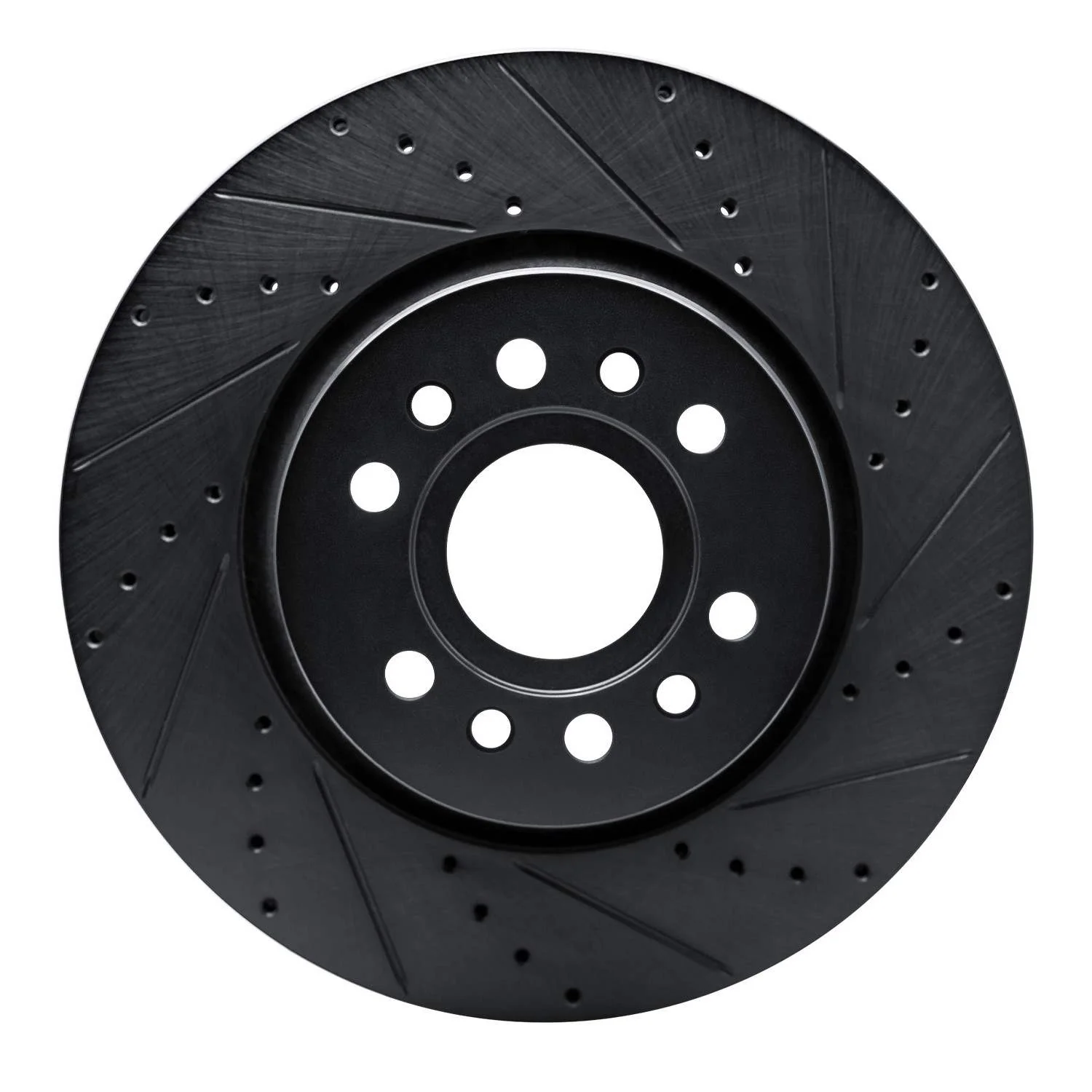 R1 Concepts 21-25 Jeep Wagoneer L Front Right Drilled & Slotted Black Brake Rotor