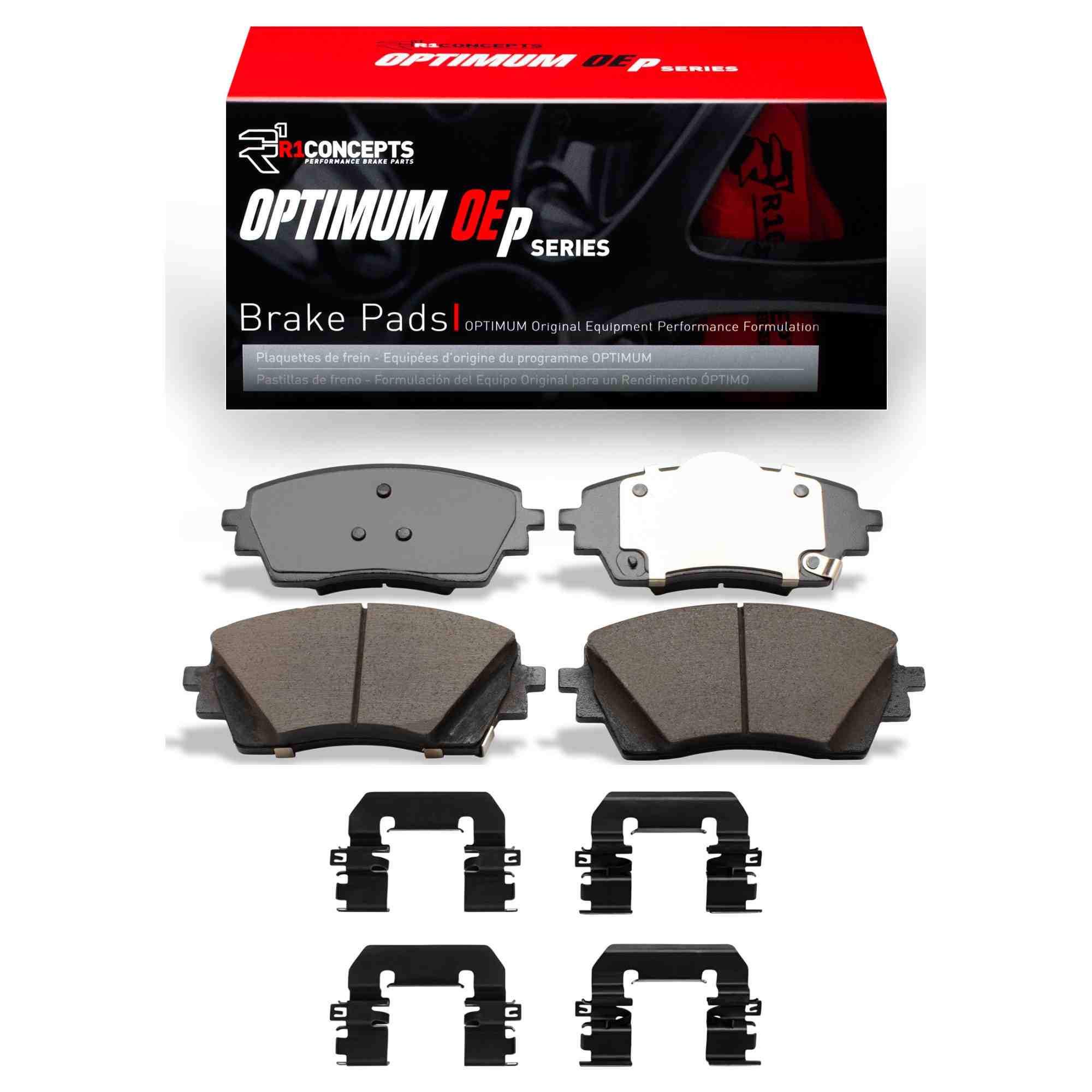 R1 Concepts 24-25 Hyundai Kona Front Optimum OE Pads & Hardware Kit