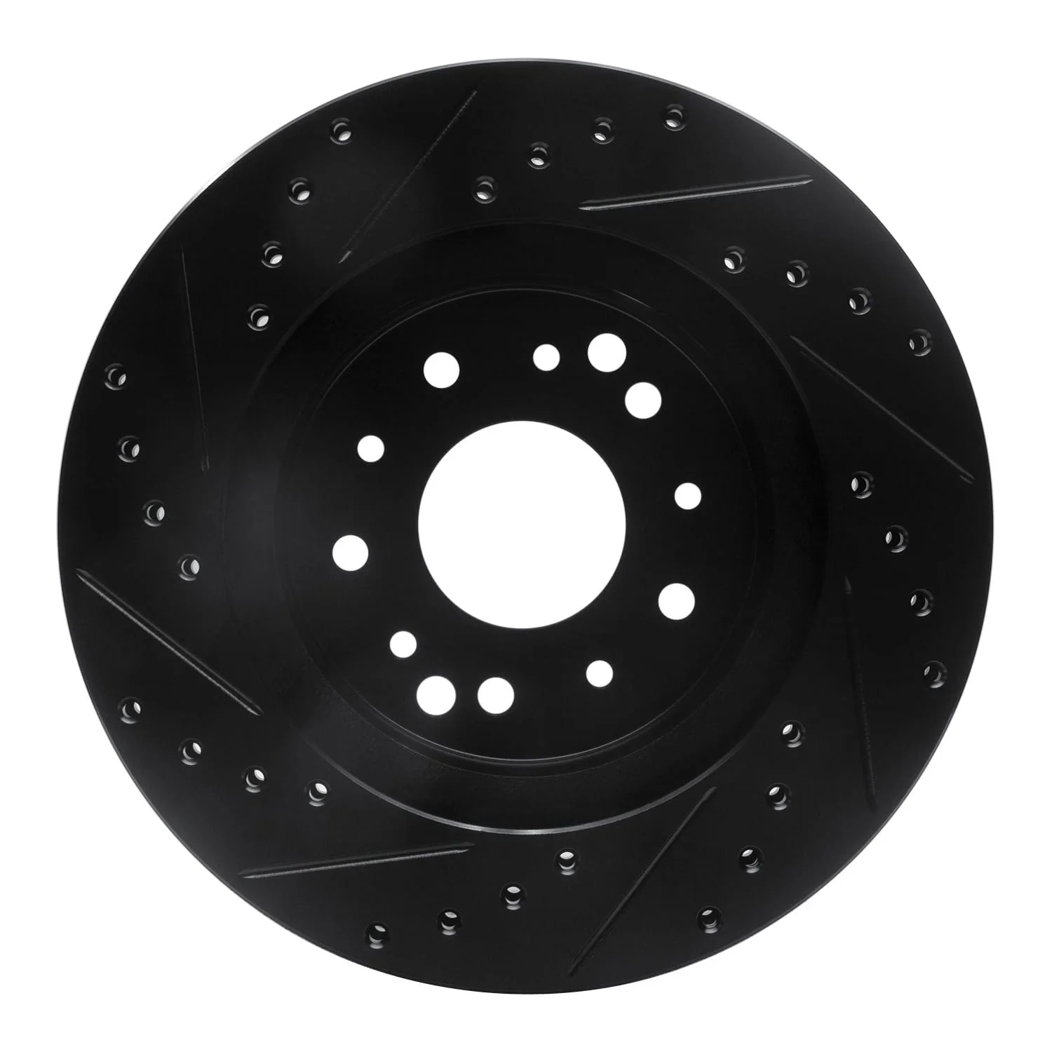 R1 Concepts 63-82 Chevrolet Camaro Front/Rear Right Drilled & Slotted Black Brake Rotor - Image 2