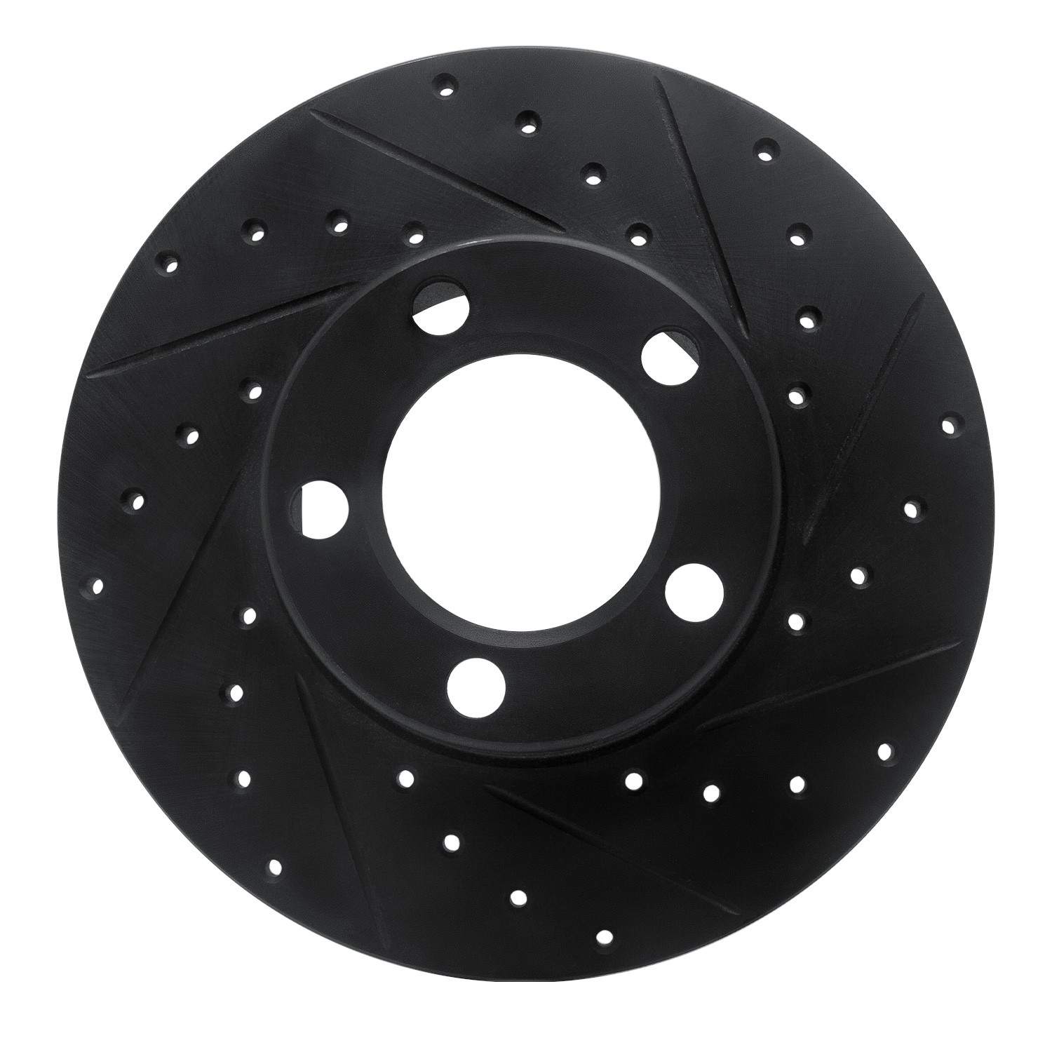 R1 Concepts 67-70 American Motors Javelin Front Right Drilled & Slotted Black Brake Rotor (NLA)