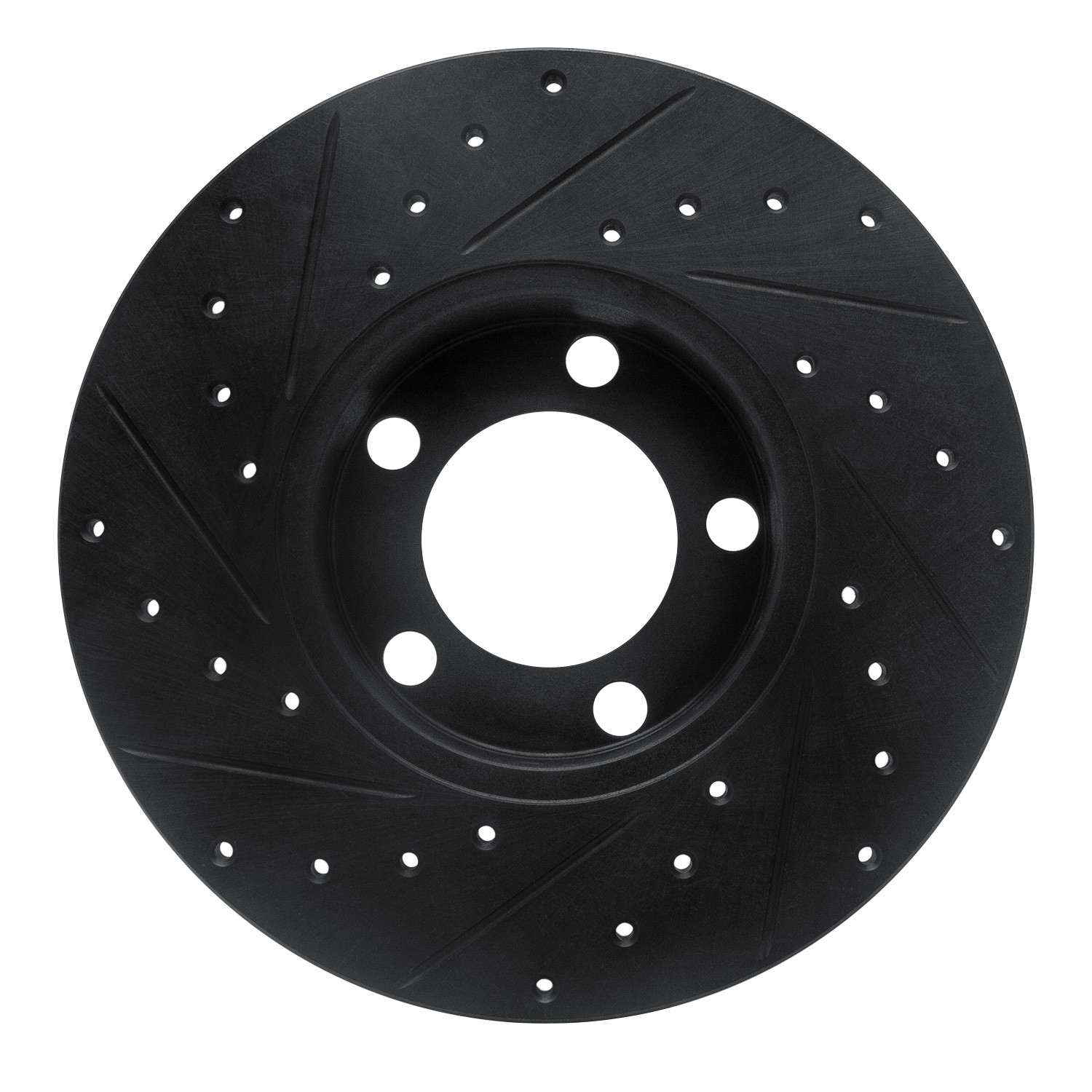 R1 Concepts 67-70 American Motors Javelin Front Right Drilled & Slotted Black Brake Rotor (NLA) - Image 2