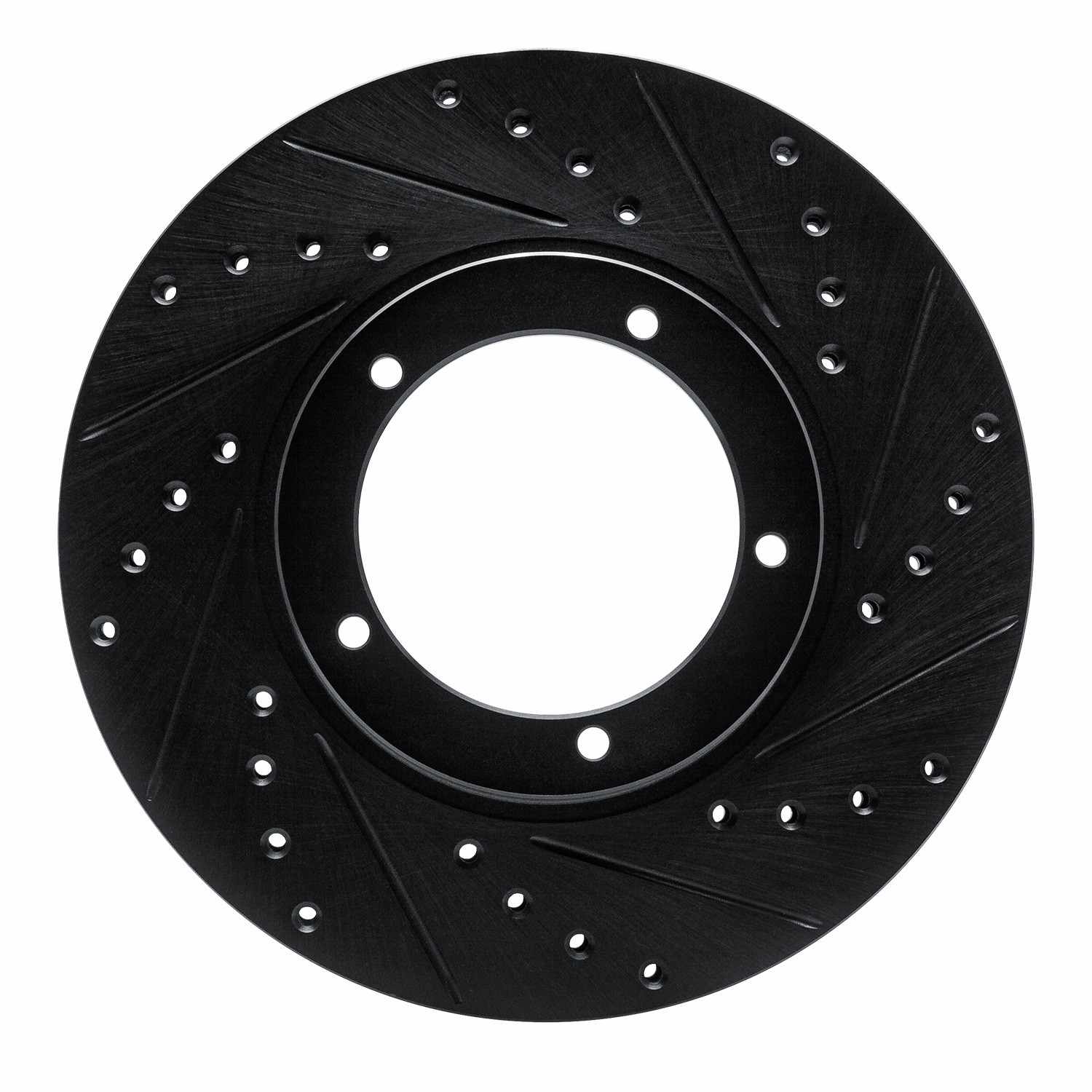 R1 Concepts 67-88 Porsche 911 Front Right Drilled & Slotted Black Brake Rotor