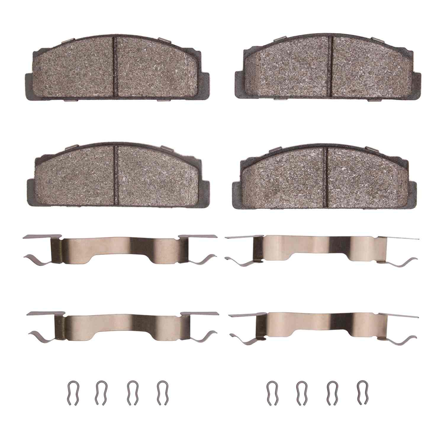 R1 Concepts 69-73 Fiat 850 Front Semi Met Pads & Hardware Kit