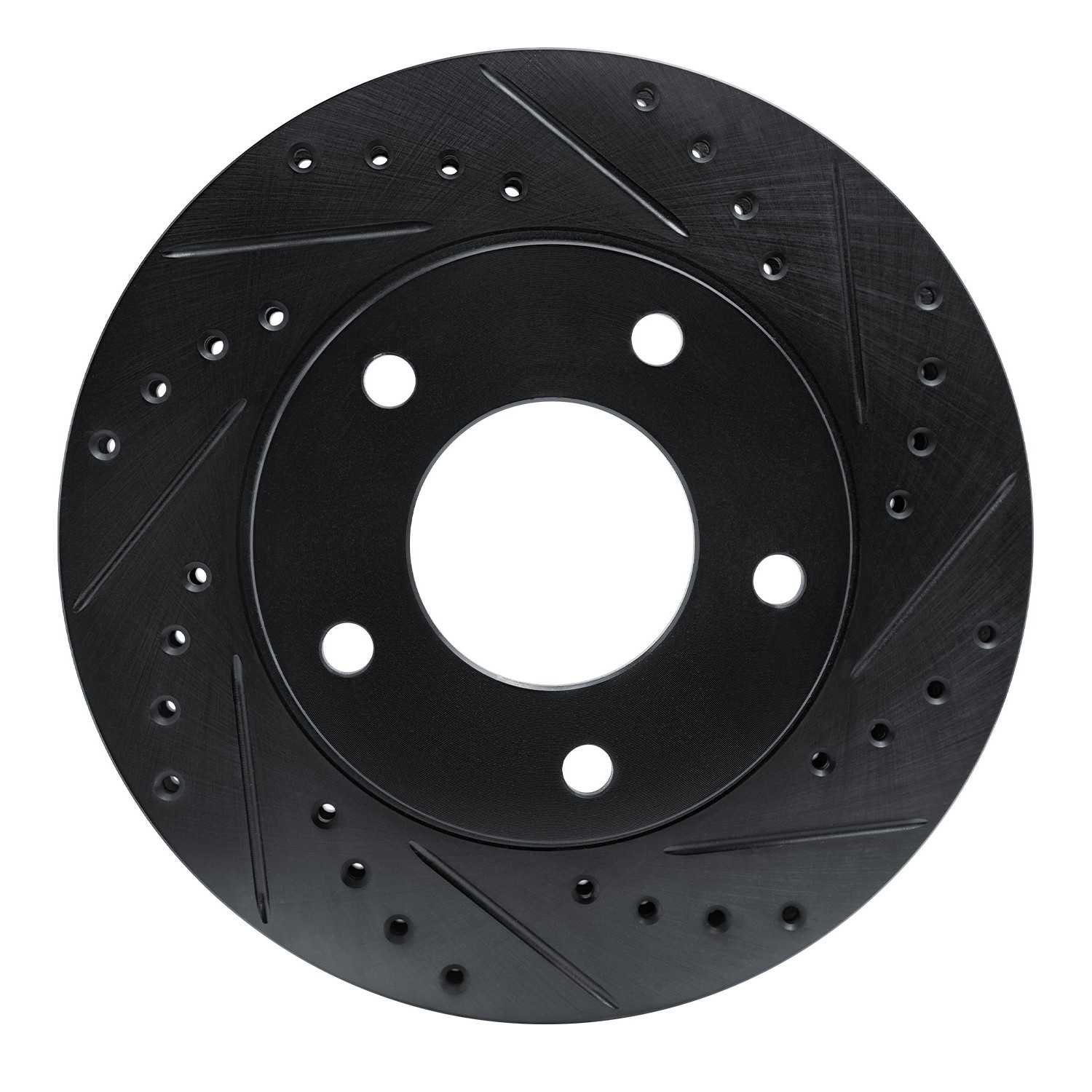 R1 Concepts 69-78 Cadillac Eldorado Rear/Front Right Drilled & Slotted Black Brake Rotor