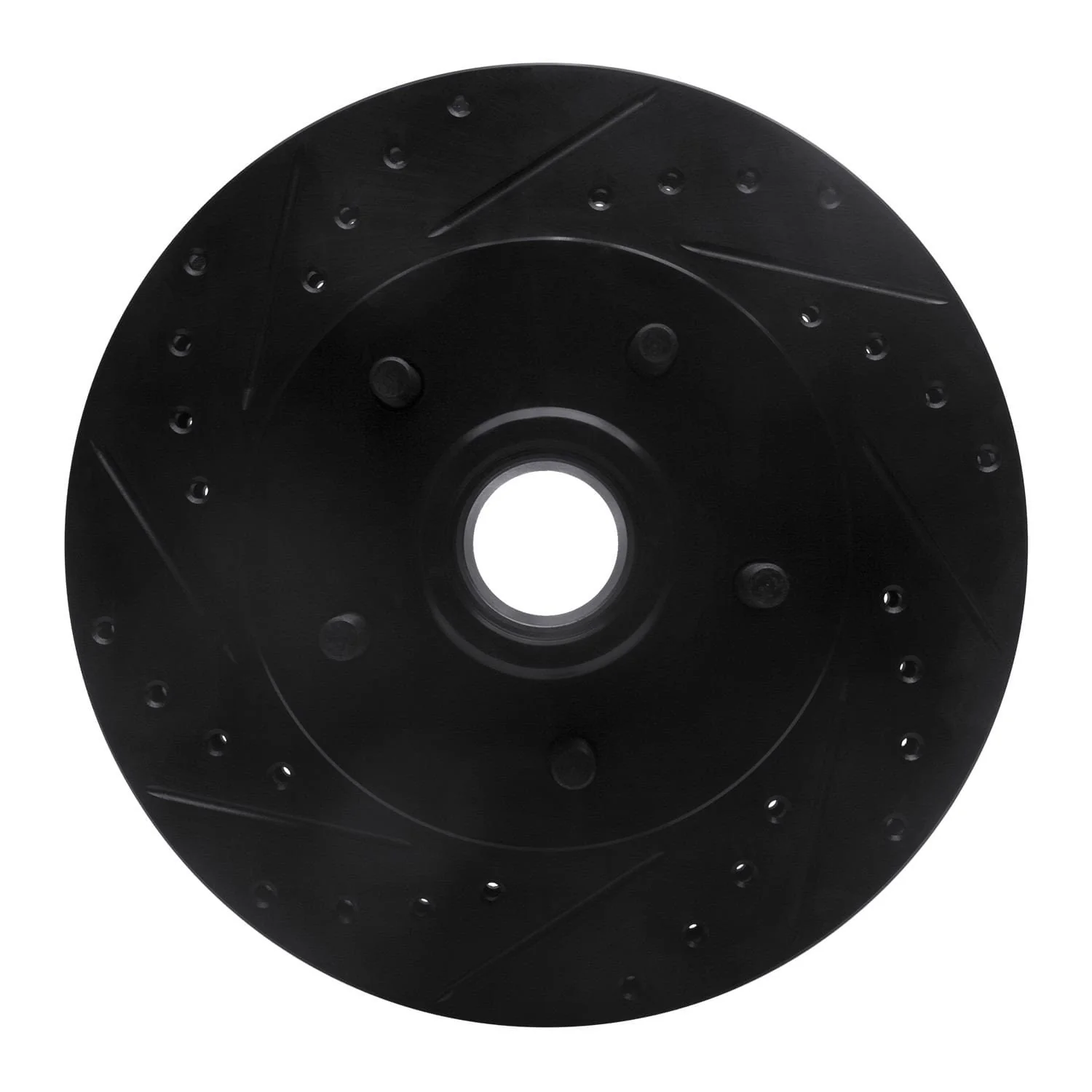 R1 Concepts 69-96 Buick Riviera Front Left Drilled & Slotted Black Brake Rotor