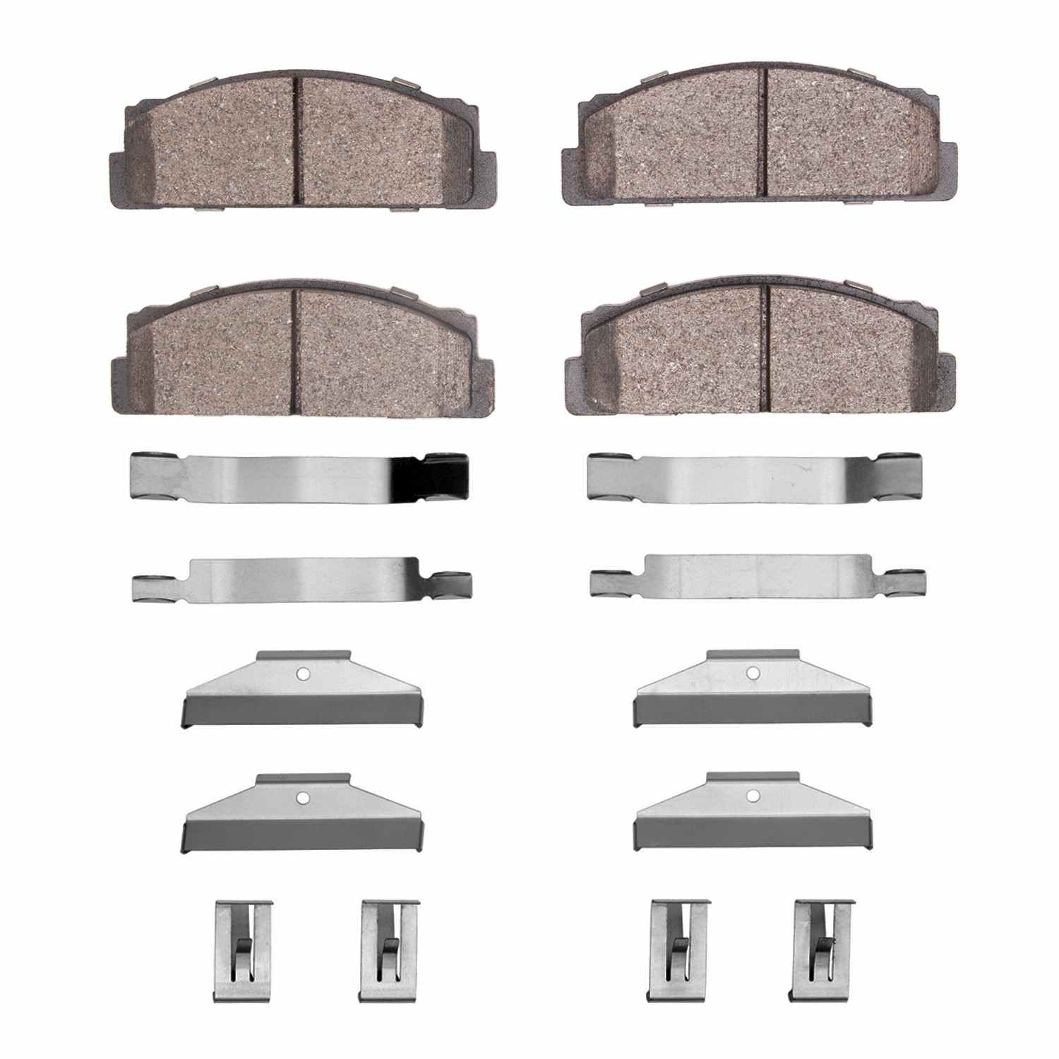 R1 Concepts 70-74 Toyota Corolla (Us/Canada) Front Ceramic Brake Pads and Hardware Kit