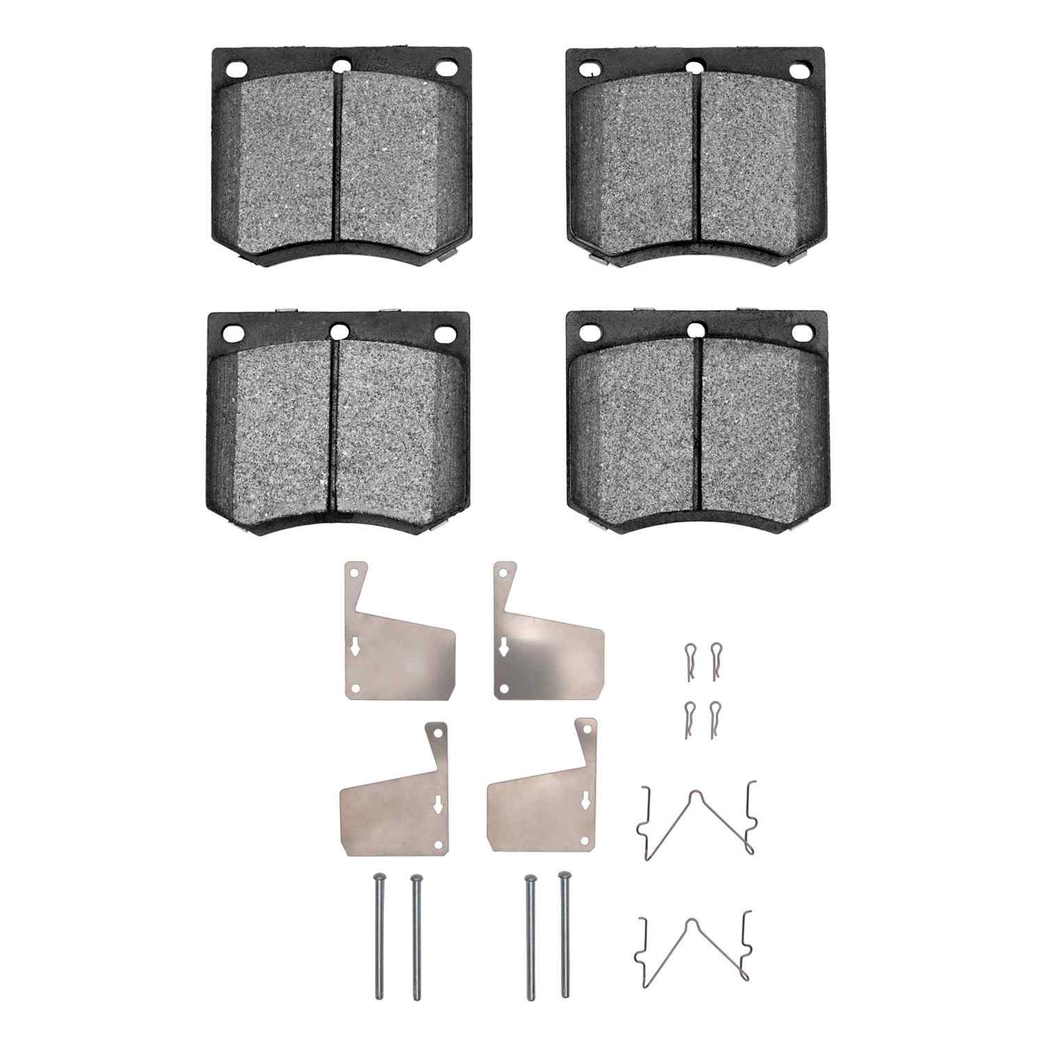R1 Concepts 70-83 DeLorean DMC 12 Front Ceramic Pads & Hardware Kit
