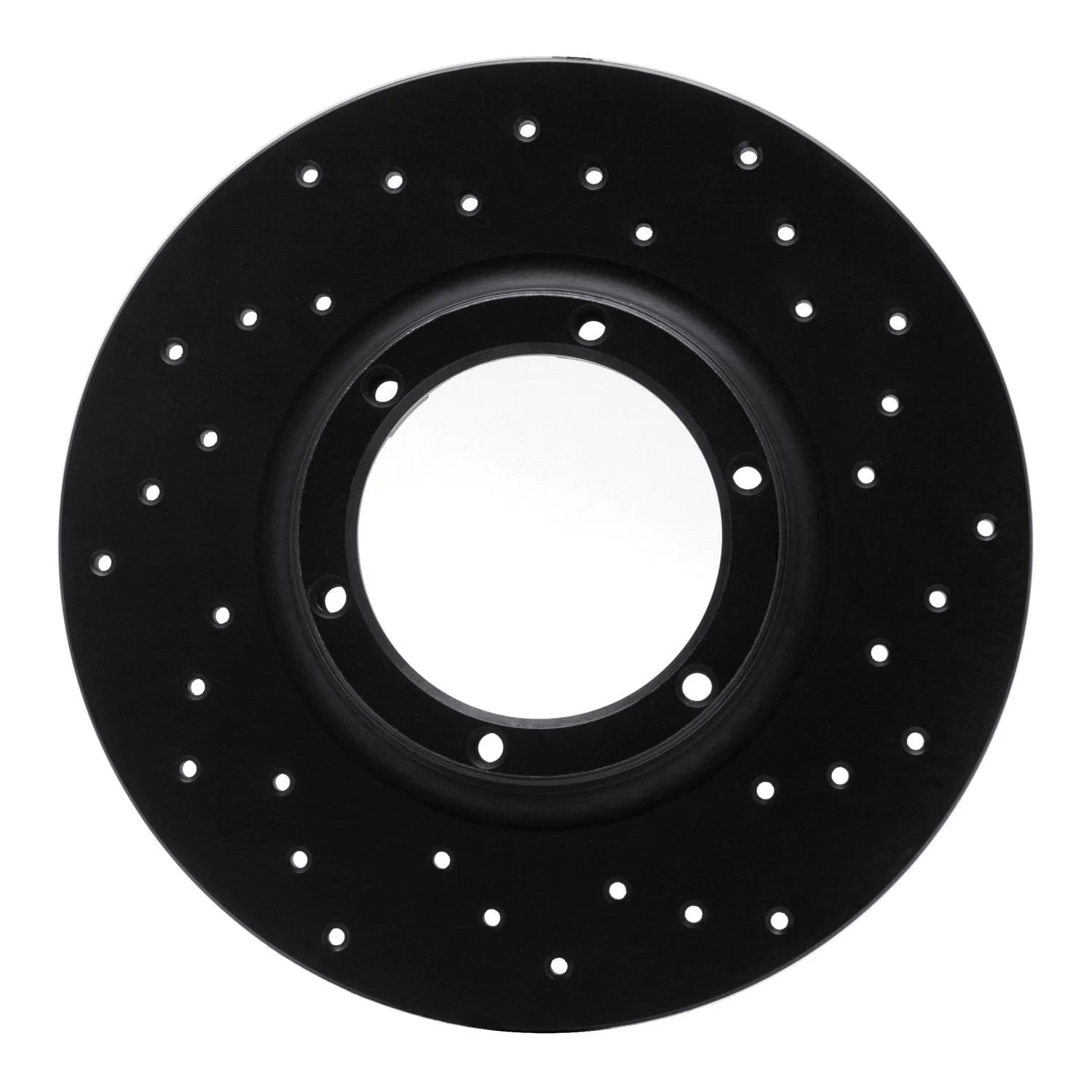 R1 Concepts 71-83 Renault LeCar Front Right/ Rear Right Drilled Black Brake Rotor