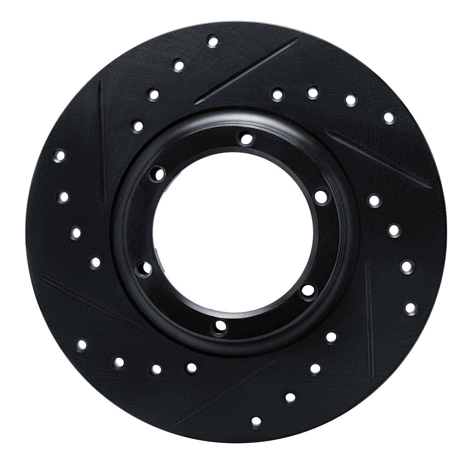 R1 Concepts 71-83 Renault R15 Front Left Rear Left Drilled & Slotted Black Brake Rotor