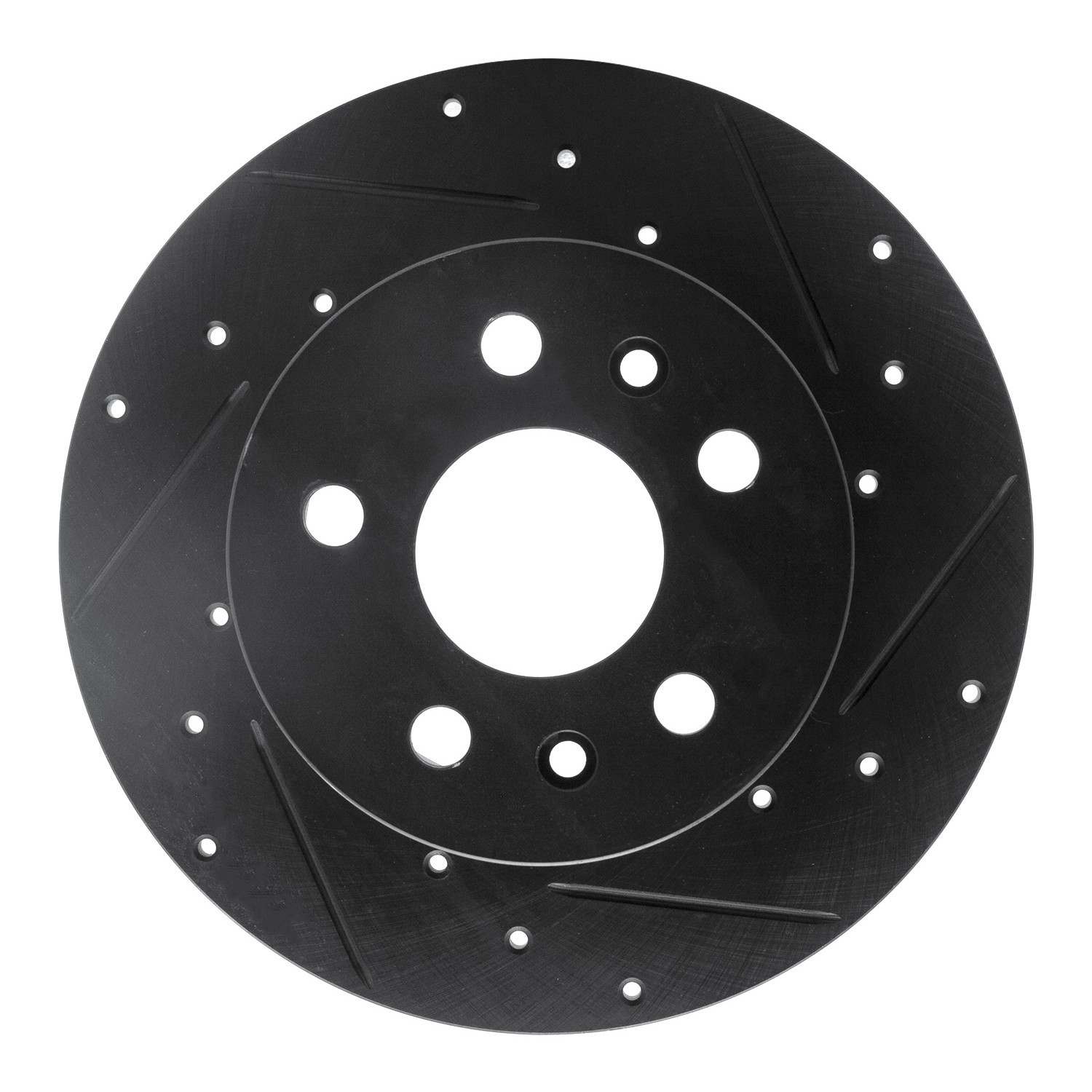 R1 Concepts 72-78 Volkswagen Type 2 Front Right Drilled & Slotted Black Brake Rotor