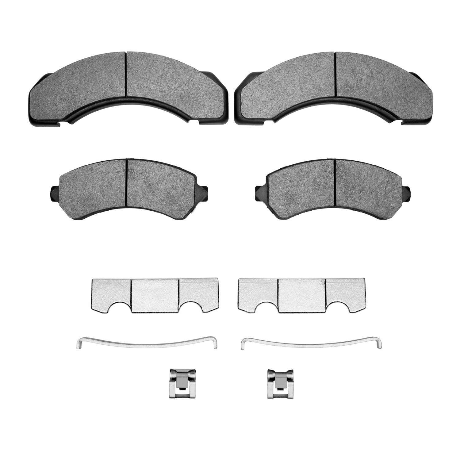 R1 Concepts 73-00 Chevrolet C3500 Front/Rear Optimum OE Pads & Hardware Kit