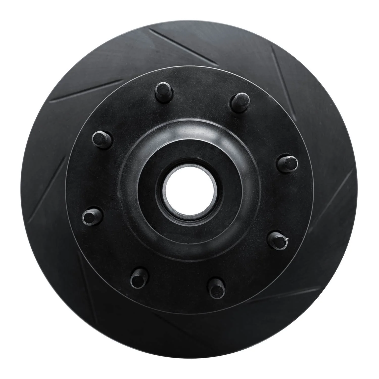 R1 Concepts 73-79 Ford F-250 2WD (Excl Super Duty) Front Right Slotted Black Brake Rotor