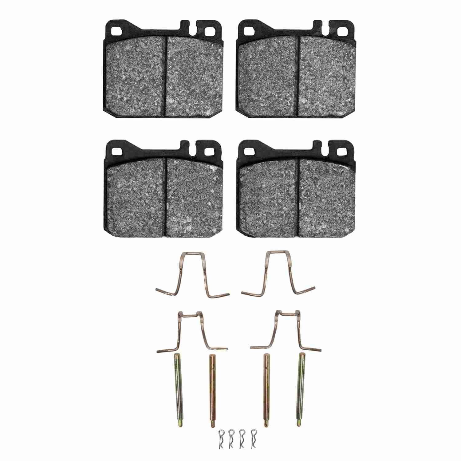 R1 Concepts 73-79 Mercedes-Benz 280SE Front Optimum OE Pads & Hardware Kit