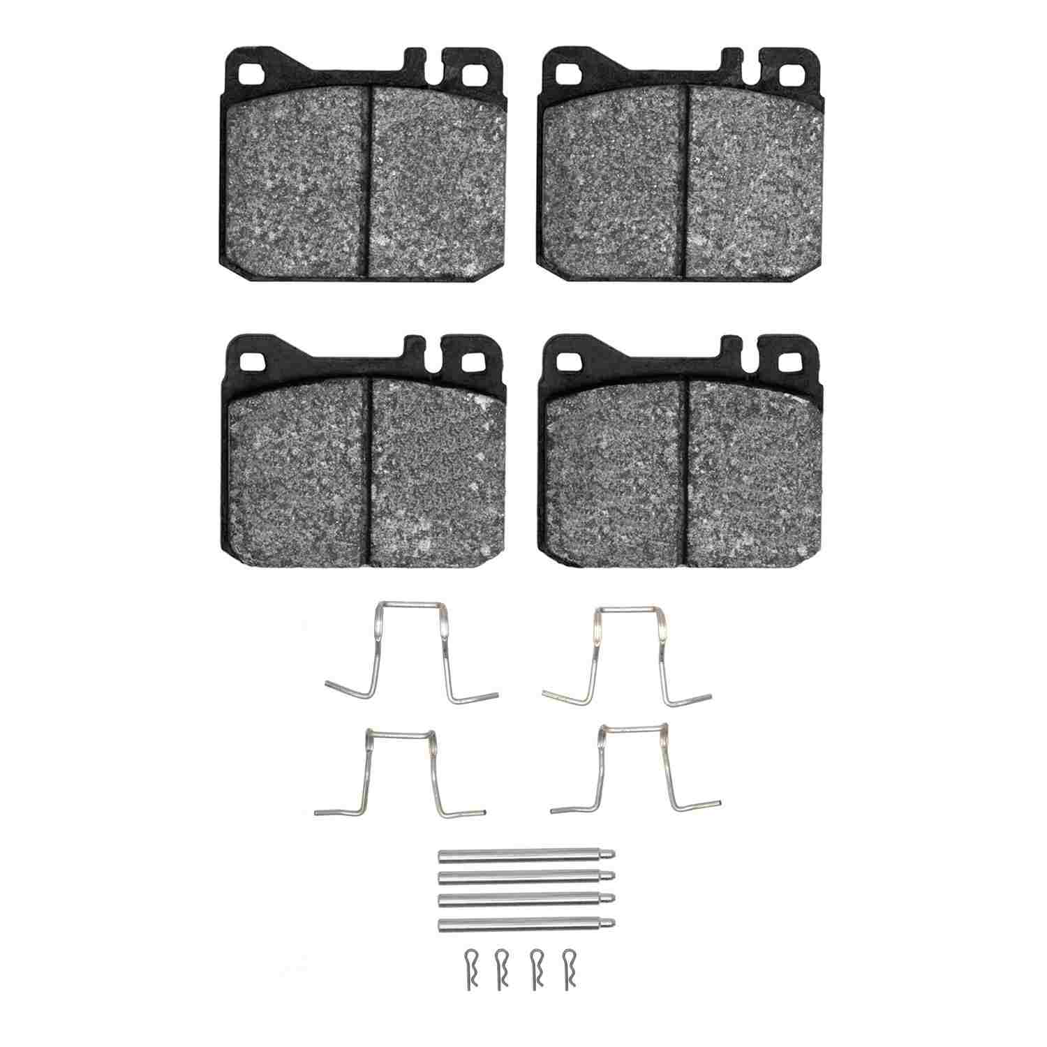 R1 Concepts 73-79 Mercedes-Benz 280SEL Front Optimum OE Pads & Hardware Kit