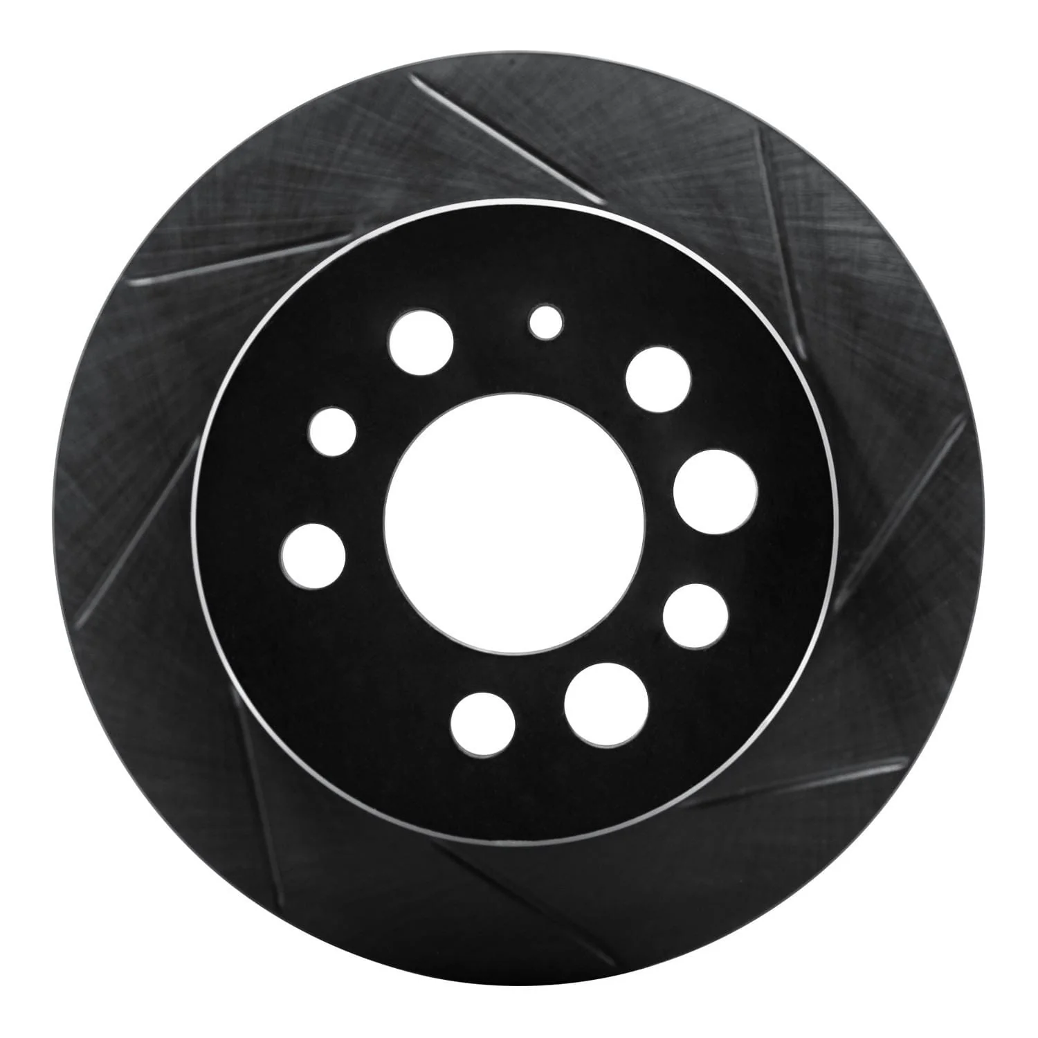 R1 Concepts 74-97 Volvo 164/240 Rear Right Slotted Black Brake Rotor