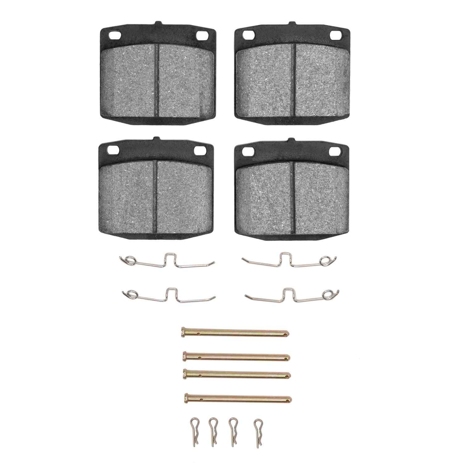 R1 Concepts 76-81 Nissan 510 Front Semi Met Brake Pads and Hardware Kit