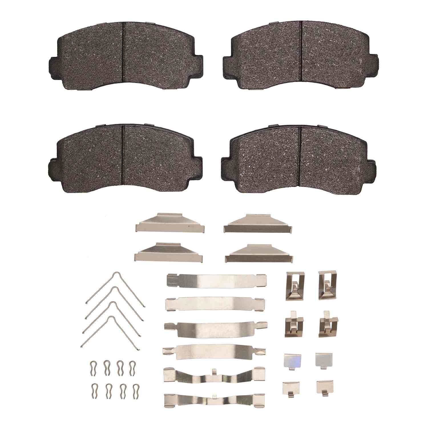 R1 Concepts 76-83 Dodge Colt Front Semi Met Pads & Hardware Kit