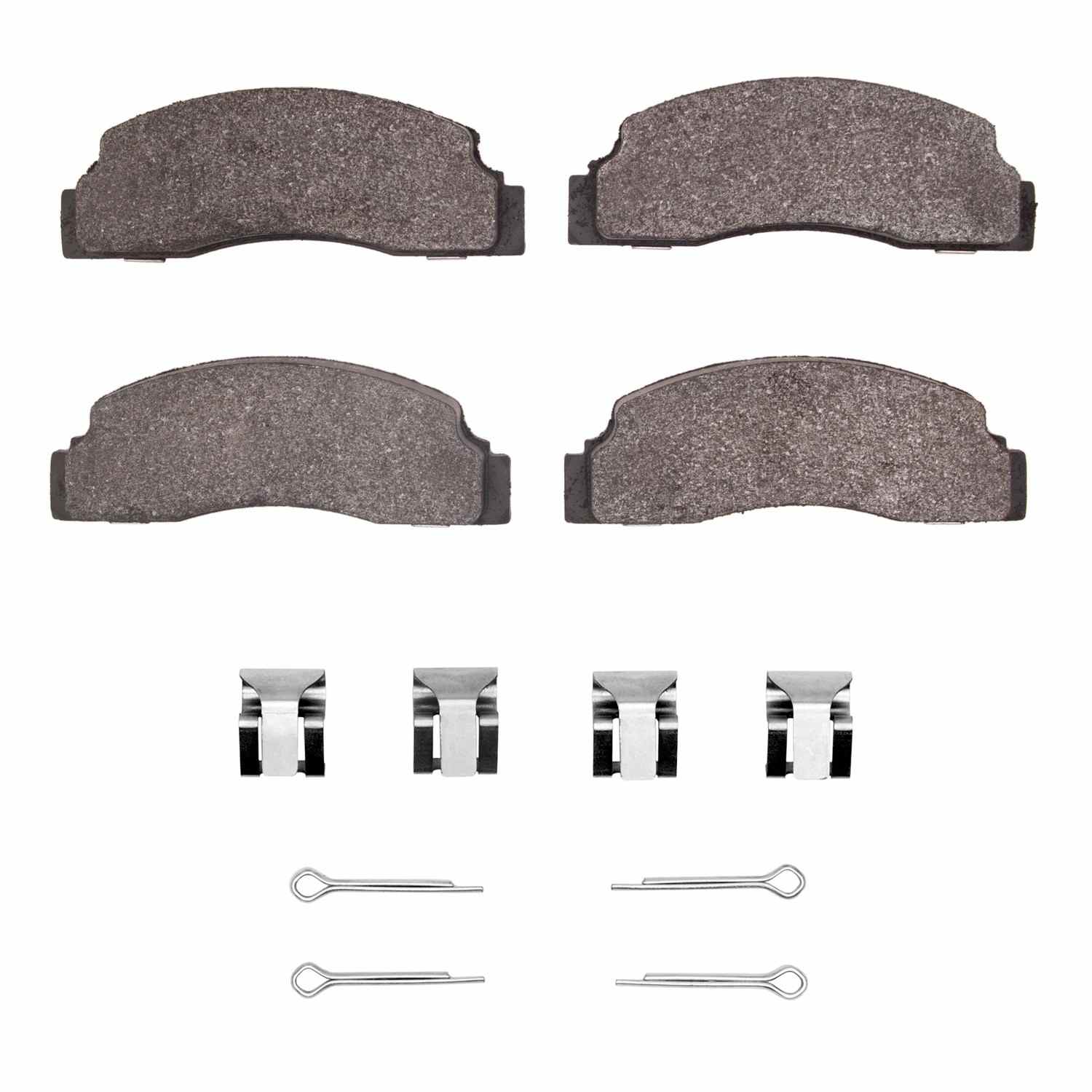R1 Concepts 78-80 Ford Fiesta (USA/Canada) Front Semi Met Pads & Hardware Kit