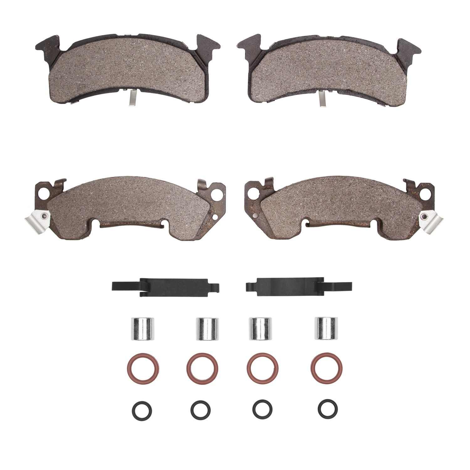 R1 Concepts 78-95 Chevrolet V20 & V2500 Suburban Front Semi Met Pads & Hardware Kit