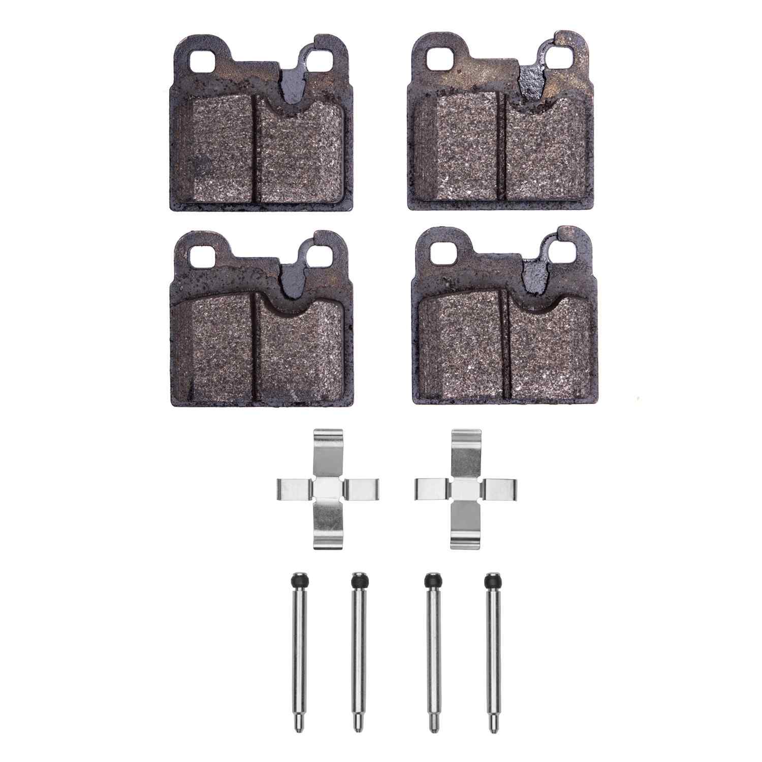 R1 Concepts 79-81 BMW 528I Rear Semi Met Brake Pads and Hardware Kit