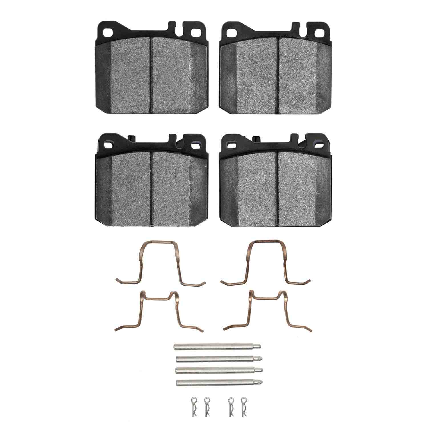 R1 Concepts 79-85 Mercedes-Benz 500SEL Front Euro Ceramic Pads & Hardware Kit