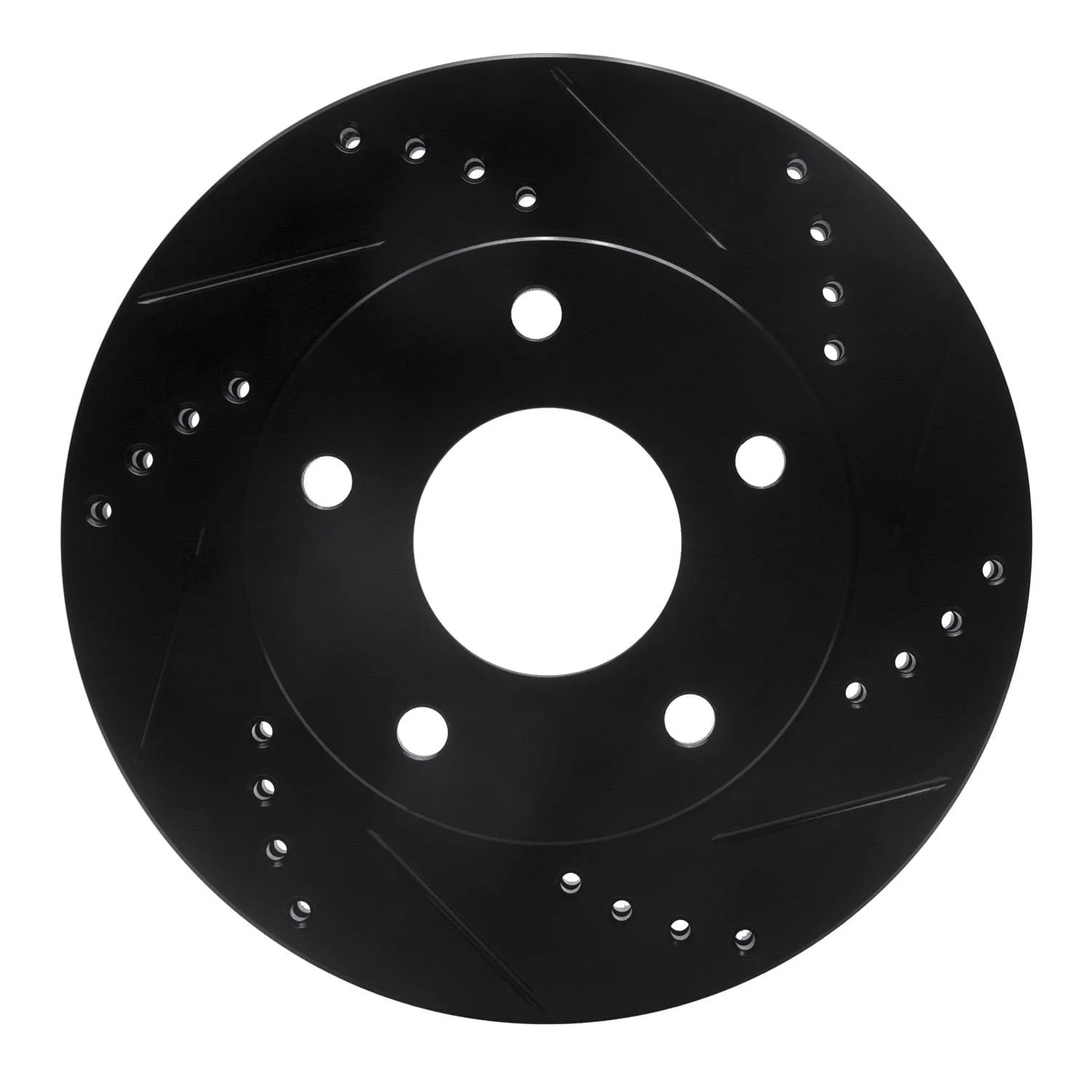 R1 Concepts 79-98 Buick Riviera Rear/Front Right Drilled & Slotted Black Brake Rotor