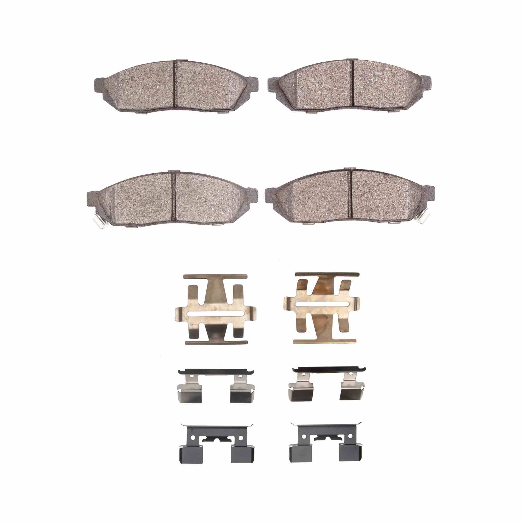 R1 Concepts 80-83 Honda Civic Hatchback Front Semi Met Brake Pads and Hardware Kit