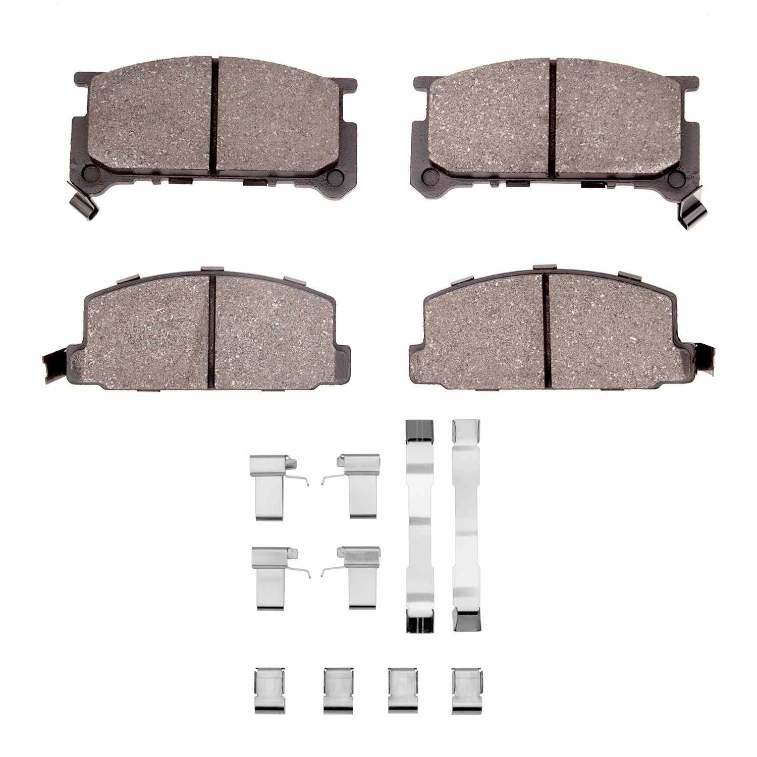 R1 Concepts 80-89 Subaru Brat Front Ceramic Brake Pads and Hardware Kit